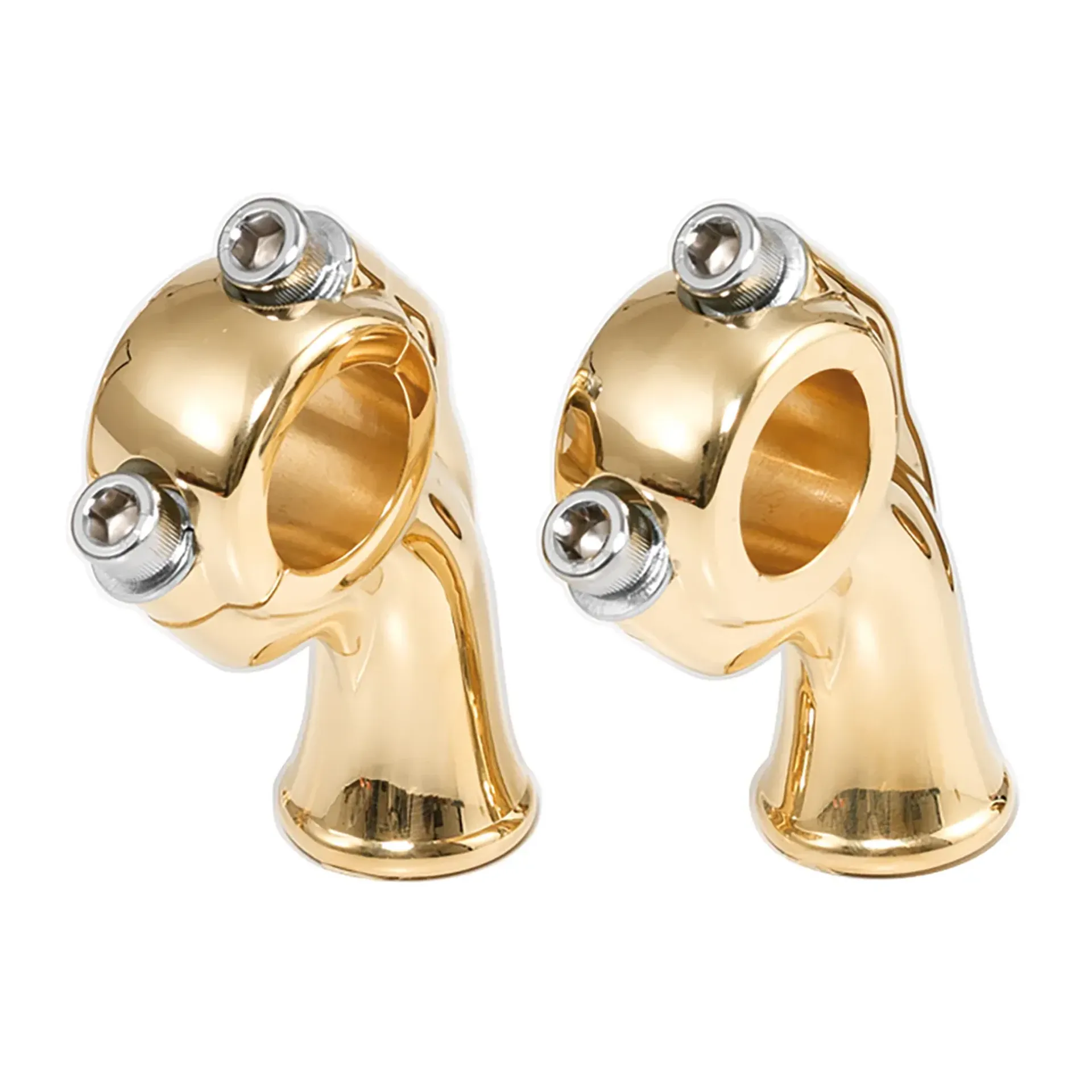 K-Tech Deluxe risers polished brass