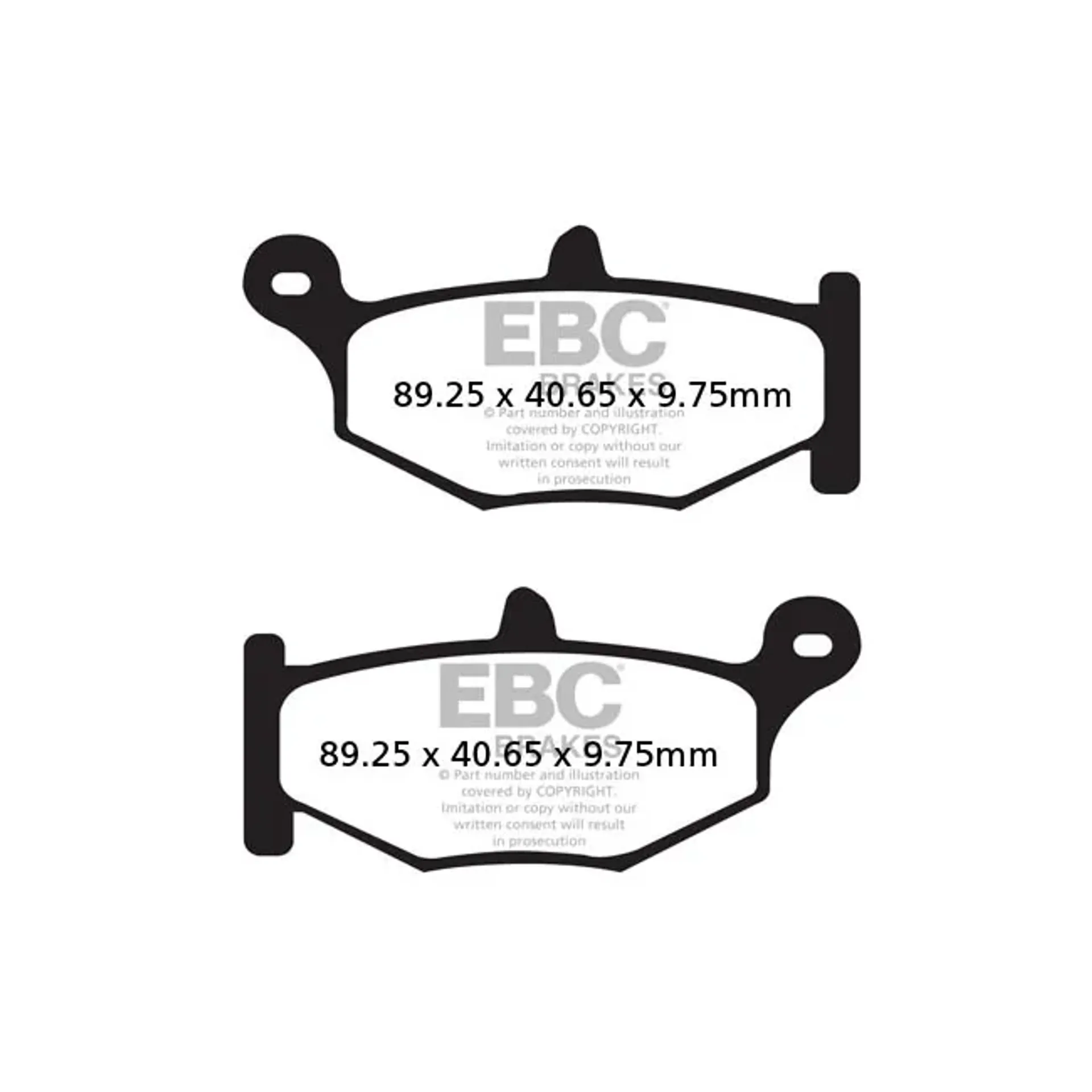 EBC V-pad Semi Sintered brake pads
