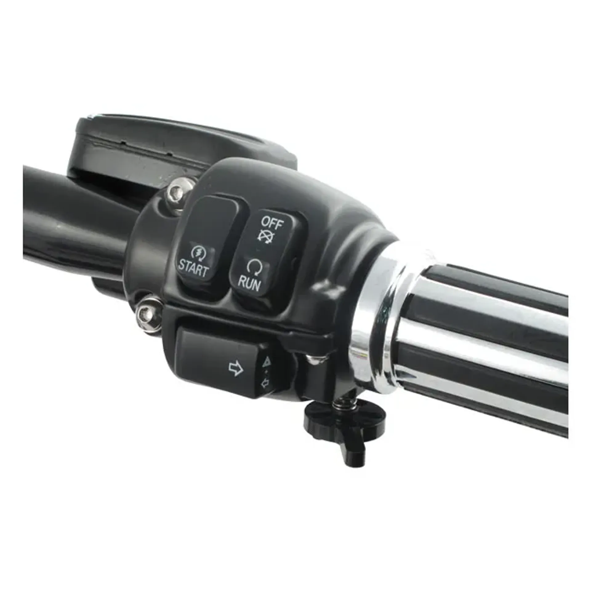 Throttle screw extension lever. Black