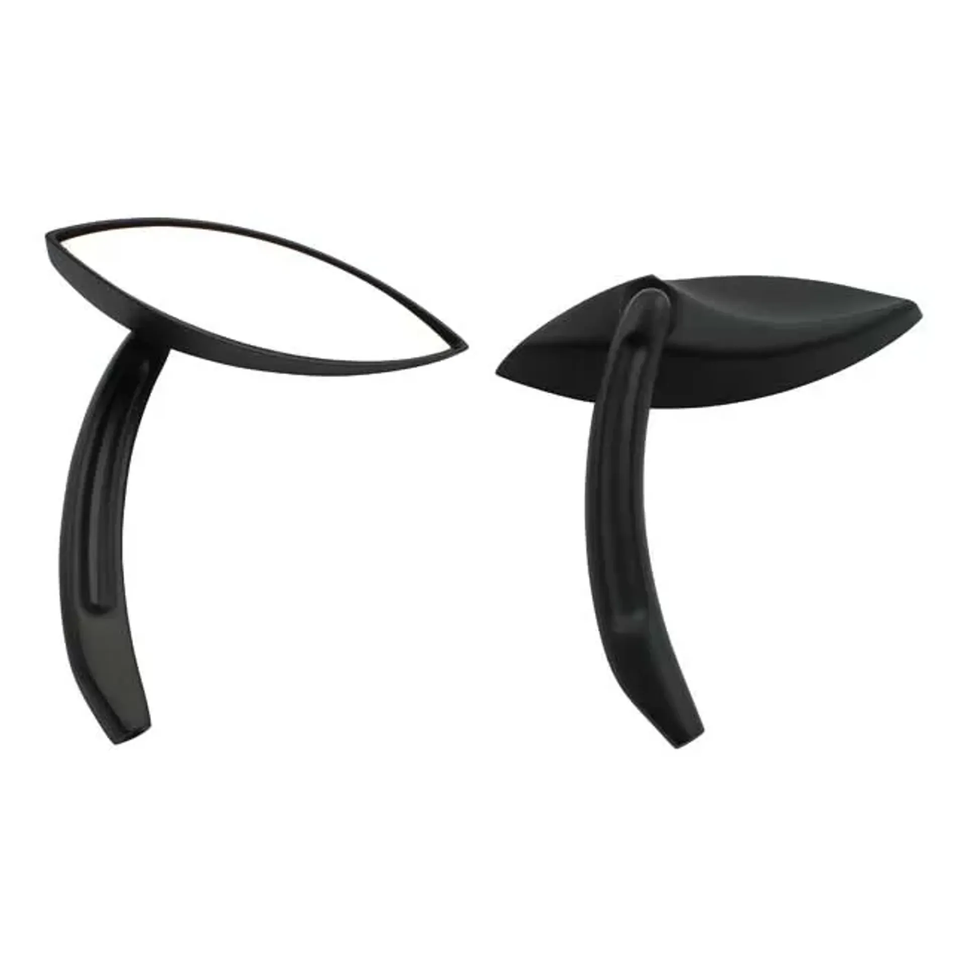 Snake eye mirror set. Black