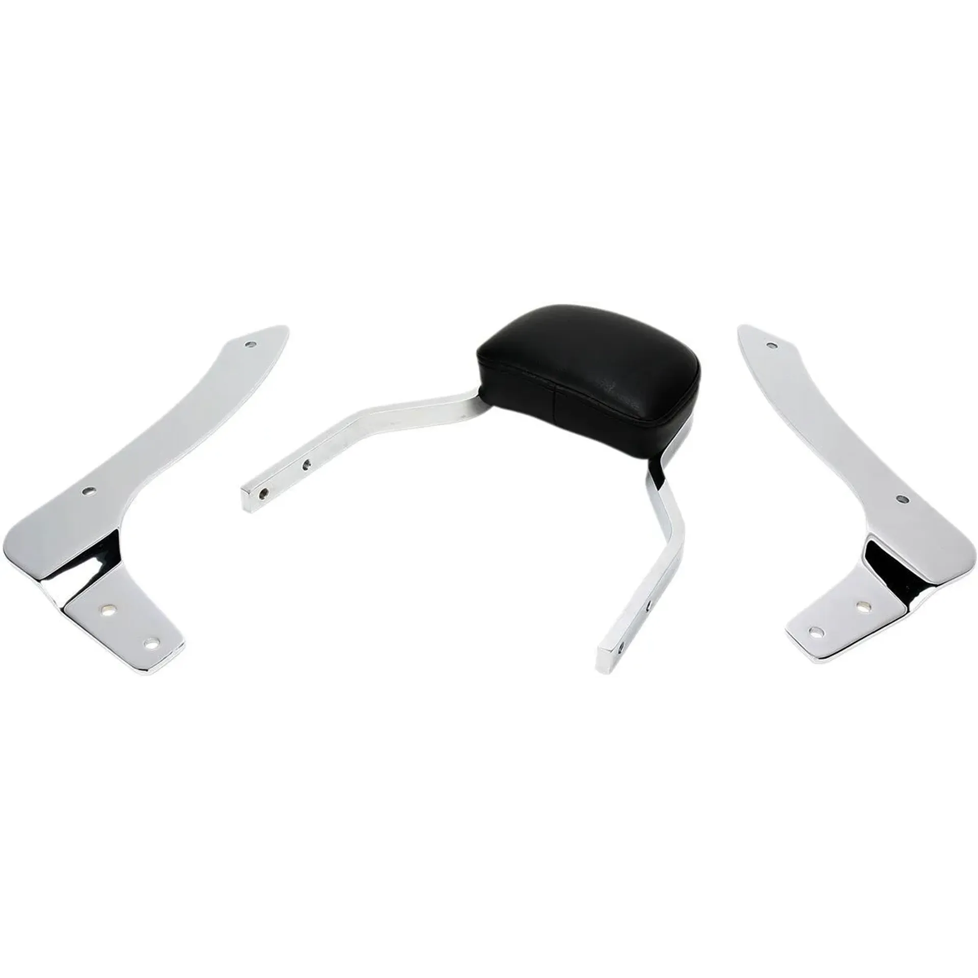 Mini Square Sissy Bar With Pad Chrome