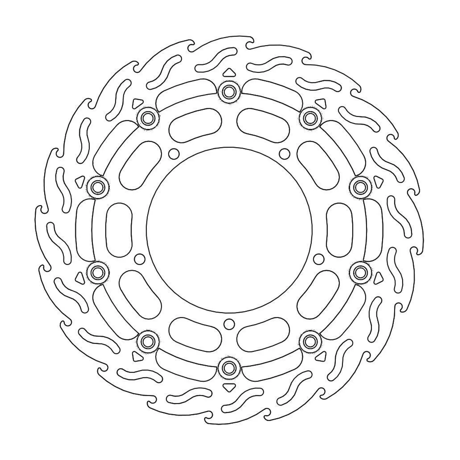 Brake Rotor Floating Flame