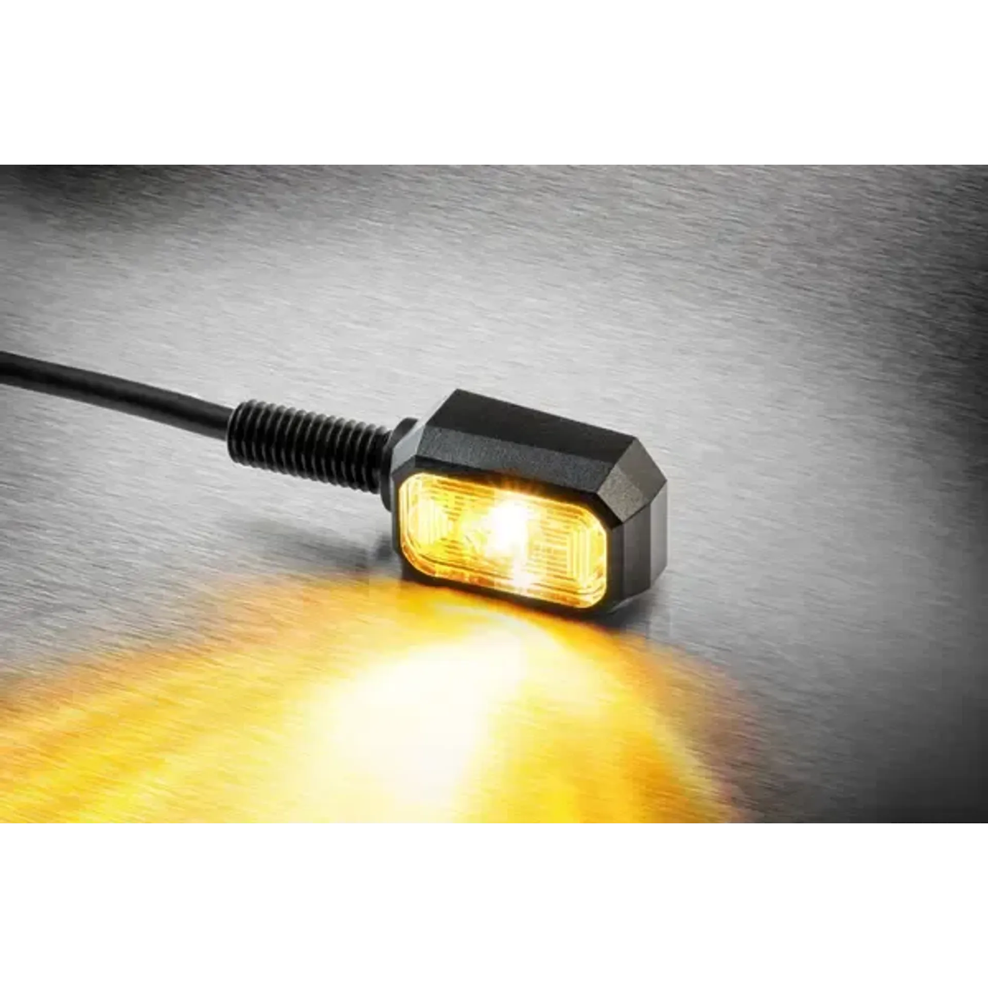Turn signal blisk clear glass