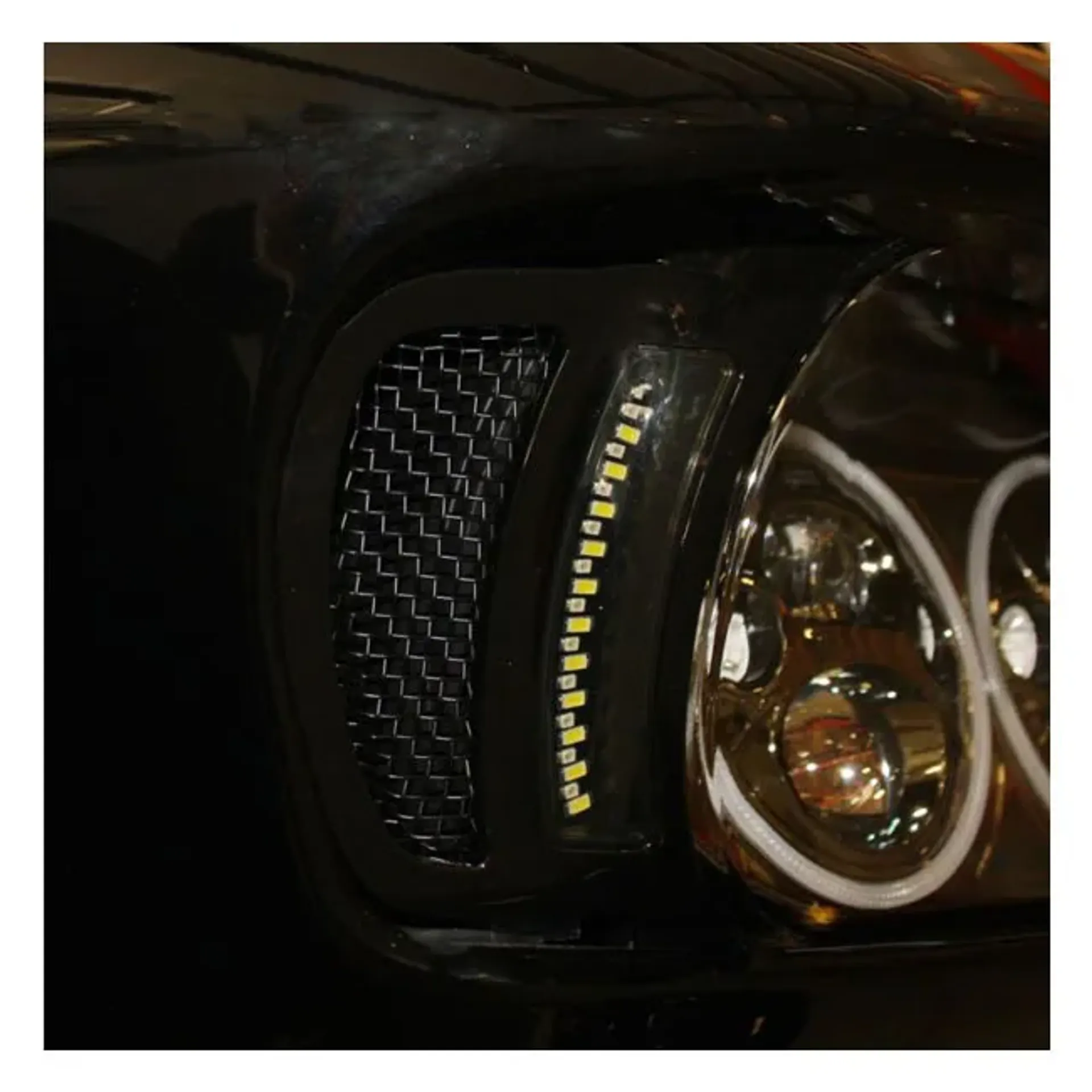 Custom Dynamics, Road Glide LED vent inserts. Black