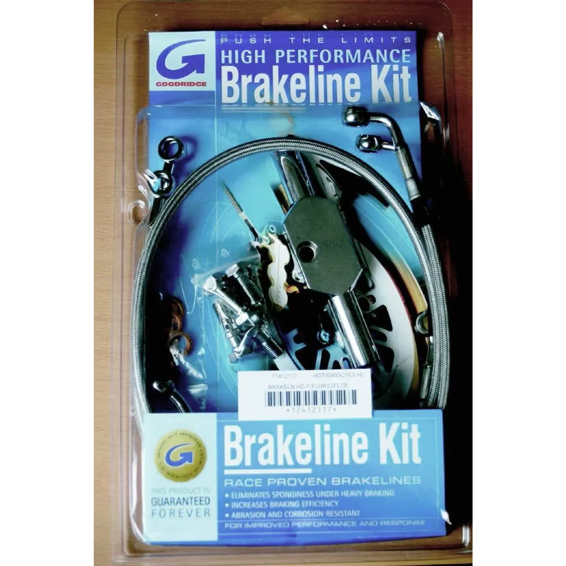 Brakeline Kit Stainless-Steel Front Black Hd