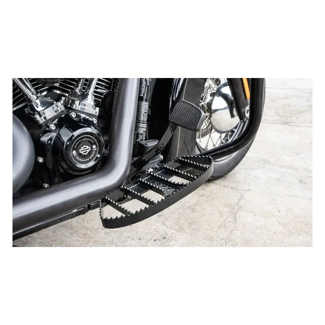 Burly, MX rider floorboards. Black - Afbeelding 3