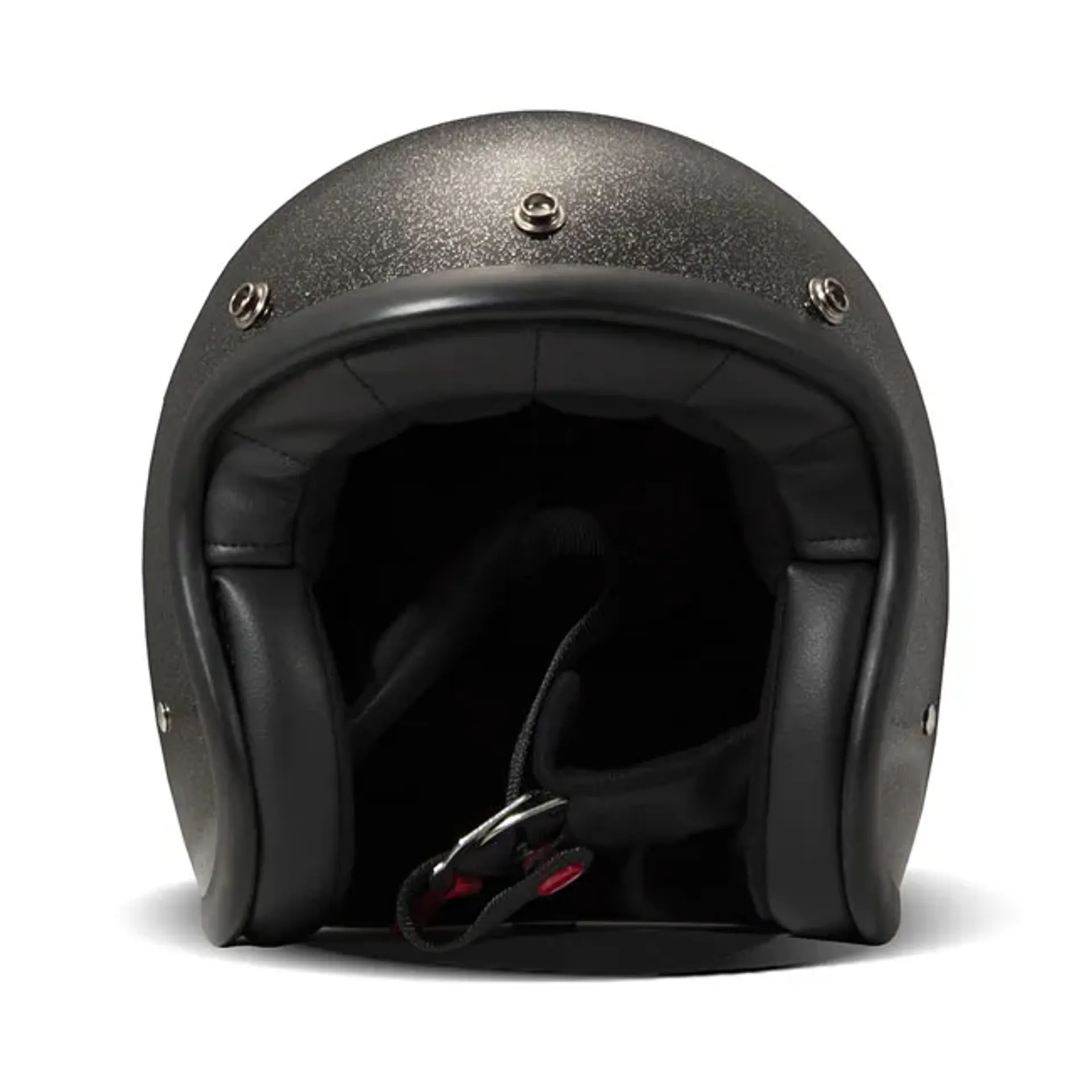 *10 WORKING DAYS EXTRA TRANSIT TIME* DMD Retro helmet Glitter Black