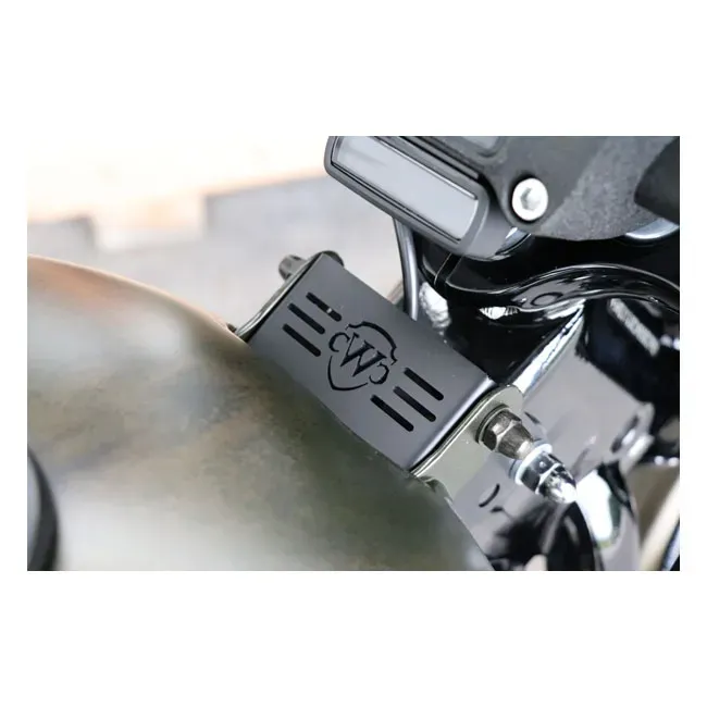 Cult-Werk, gas tank lift kit. Gloss black - Afbeelding 3