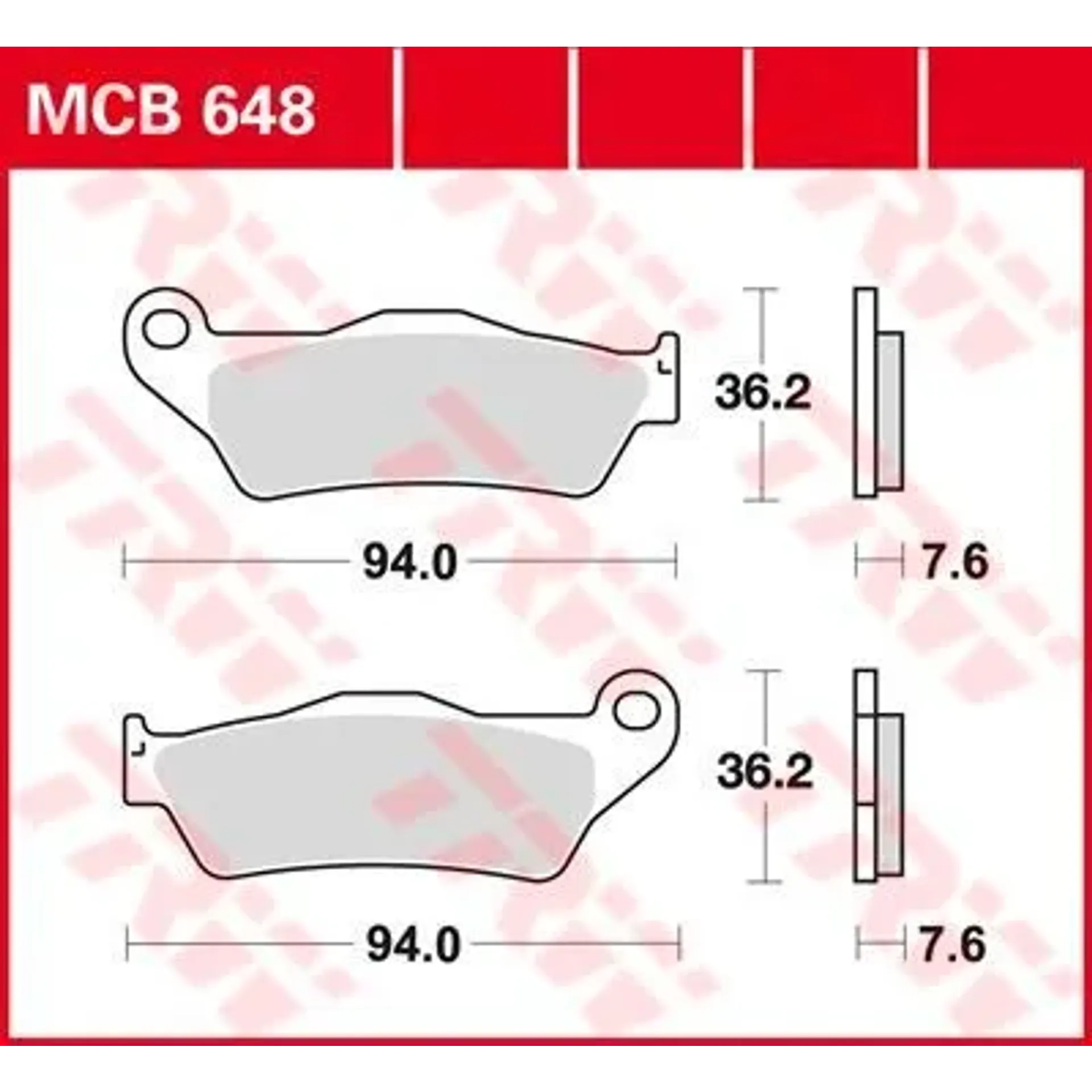 Brake Pad Allround Organic Standard