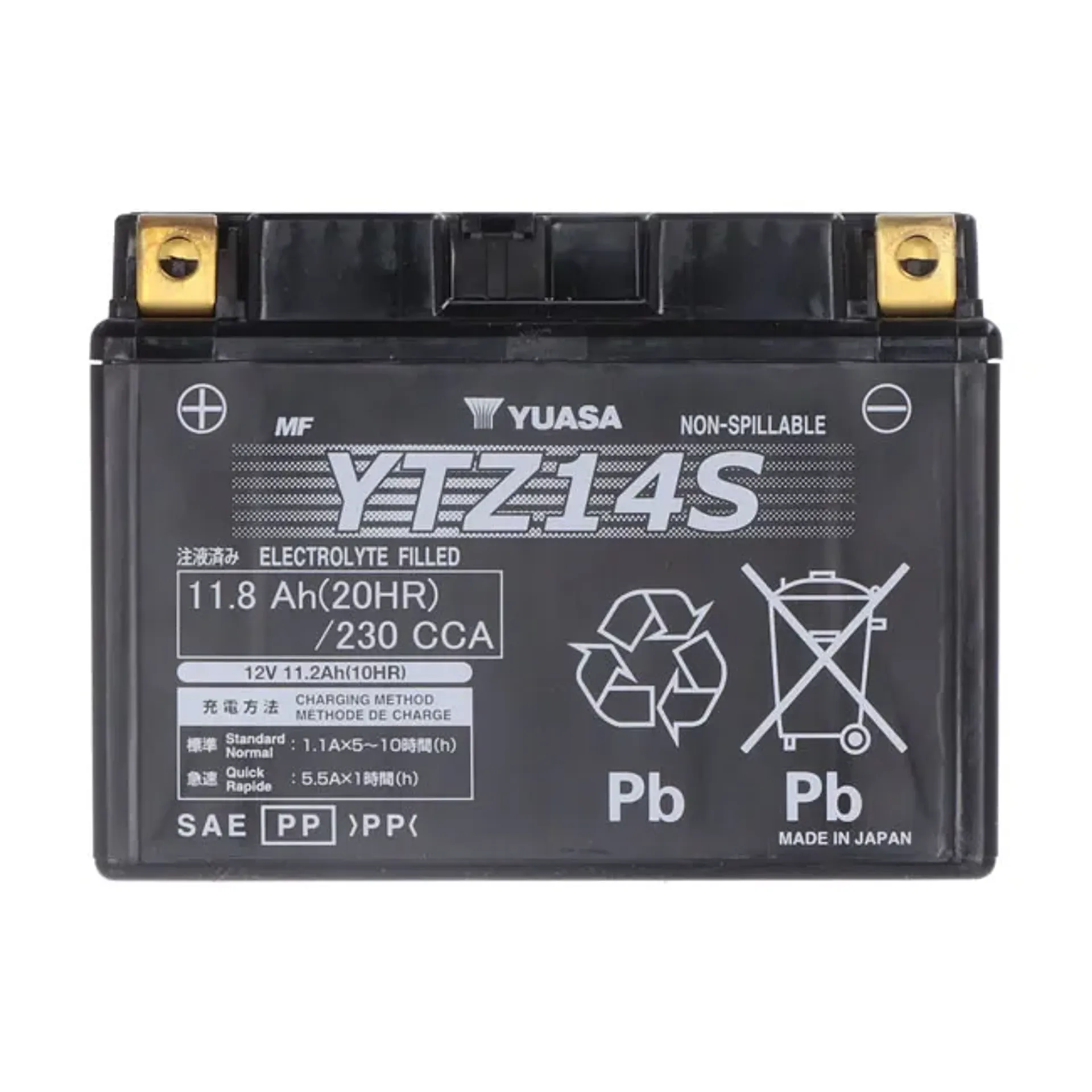 Yuasa, High performance AGM battery, YTZ14S