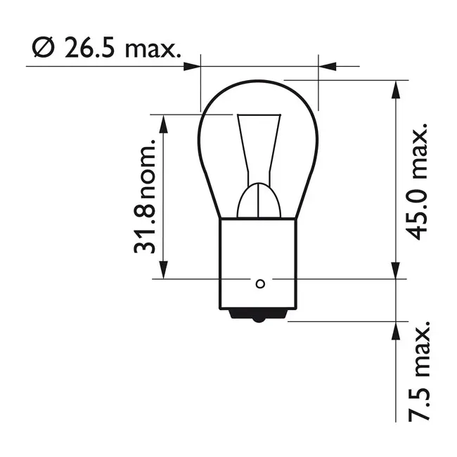 Philips VisionPlus turn signal light bulb PY21W - Afbeelding 3