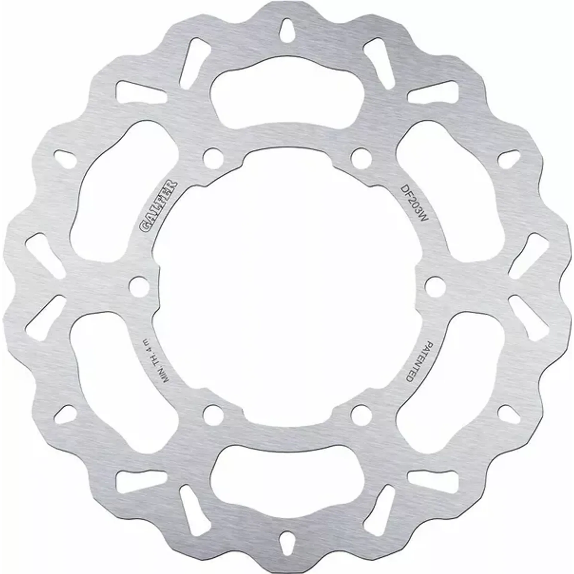 Brake disc wave fixed