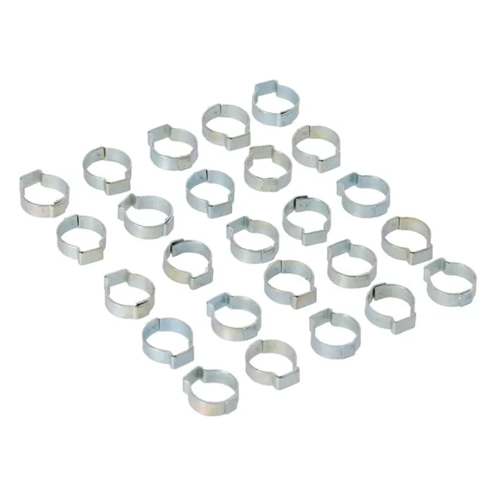 Crimp hose clamp, 11/16 (17.53mm) ID. Zinc