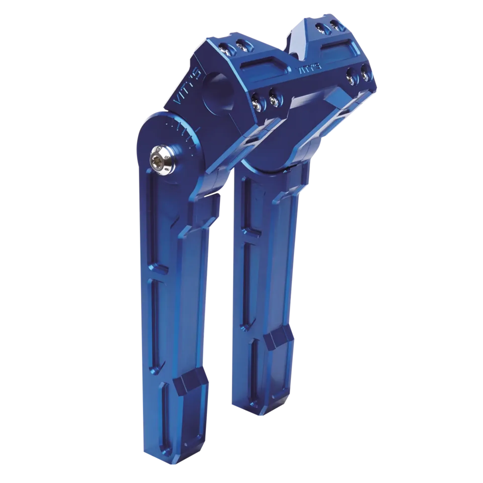 Adjustable 10″ riser set Blue