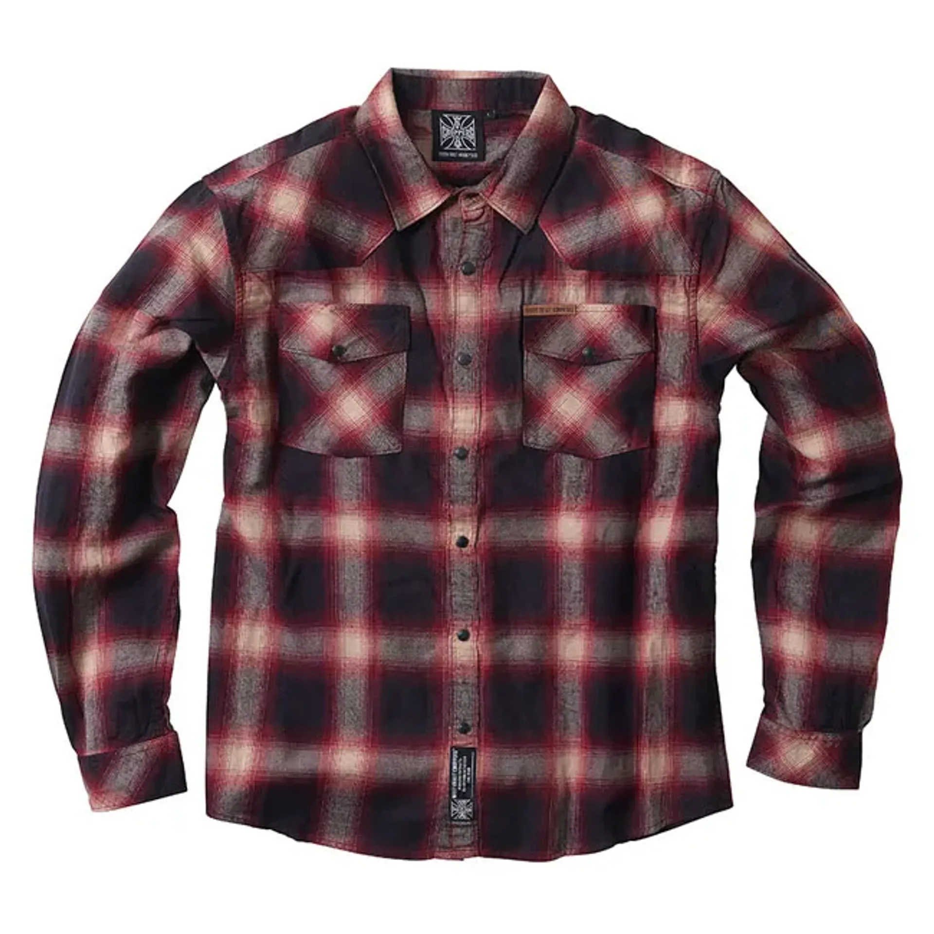WCC Outlaw Flannel shirt red/grey