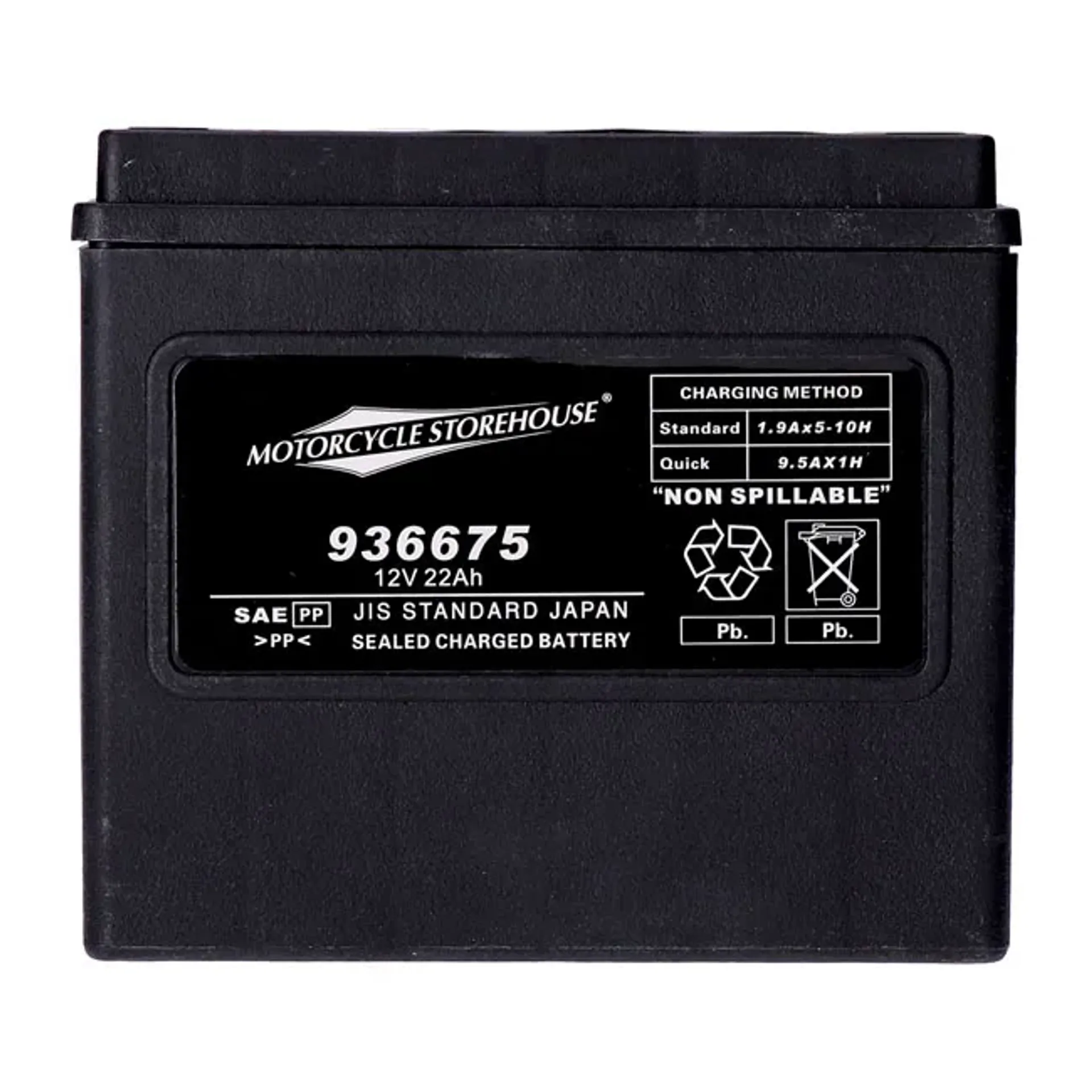 MCS, standard series - AGM sealed battery. 12v, 22ah. 325cca