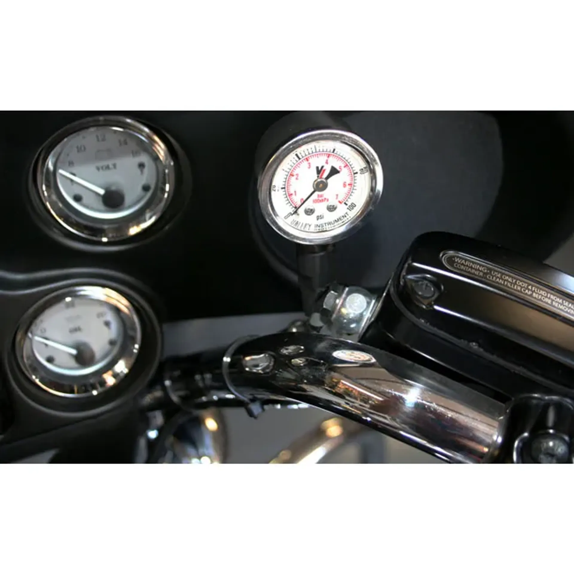 Feuling, remote oil pressure gauge kit. Stainless
