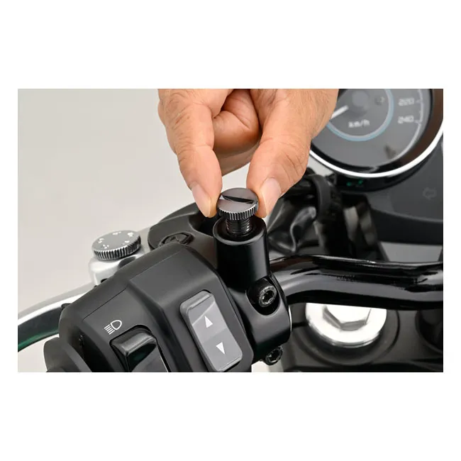 Daytona, mirror hole plug. Gun-metal. RHT - Afbeelding 5