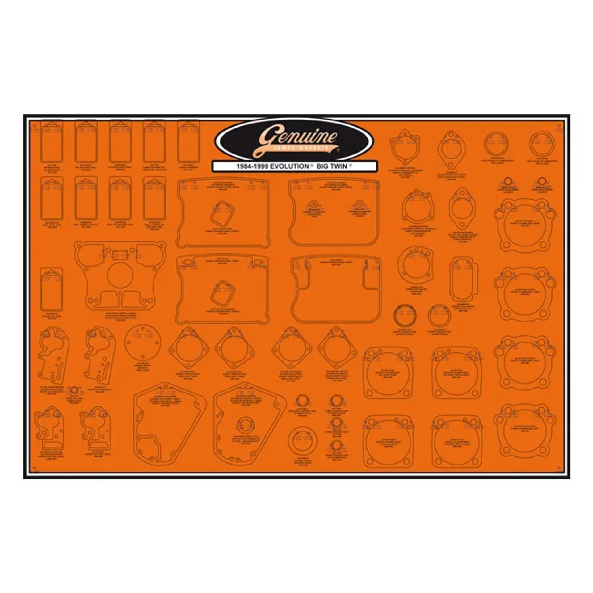James, gasket & seal board. Evolution Big Twin
