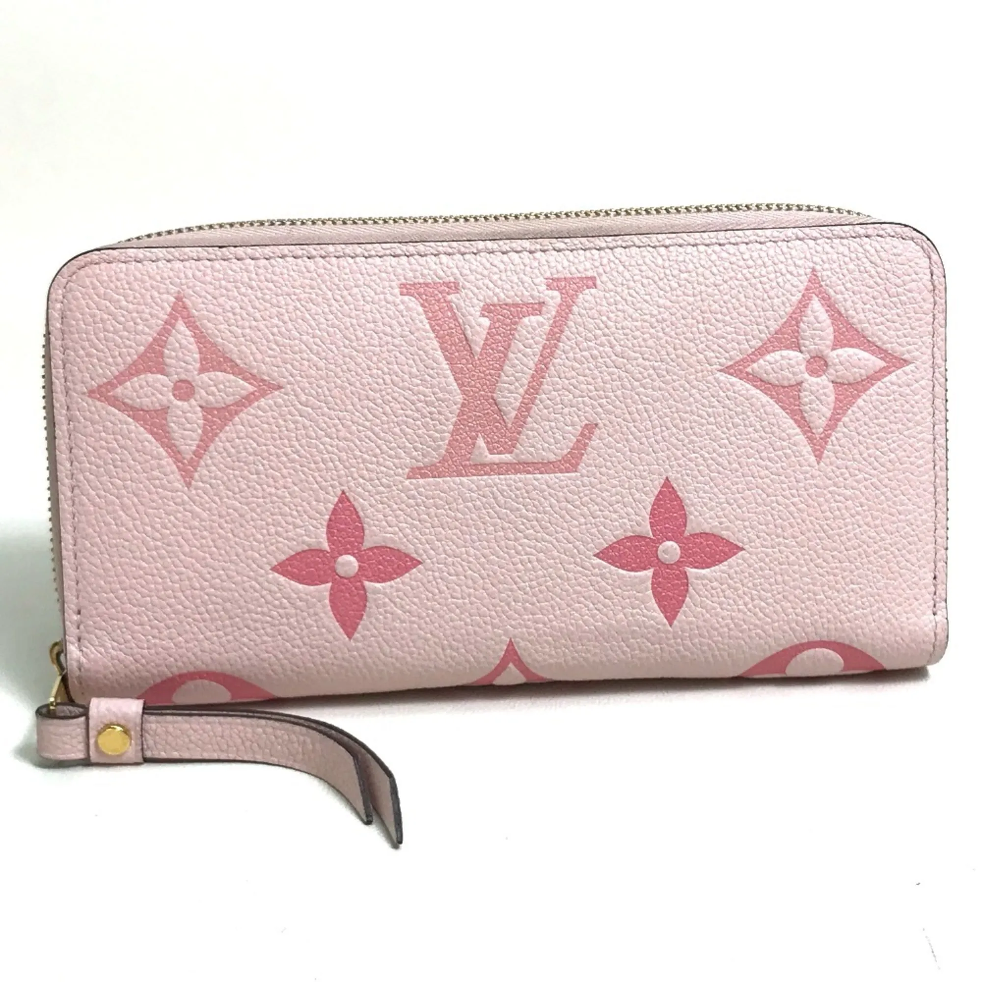 LOUIS VUITTON Pink Monogram Leather Wallet