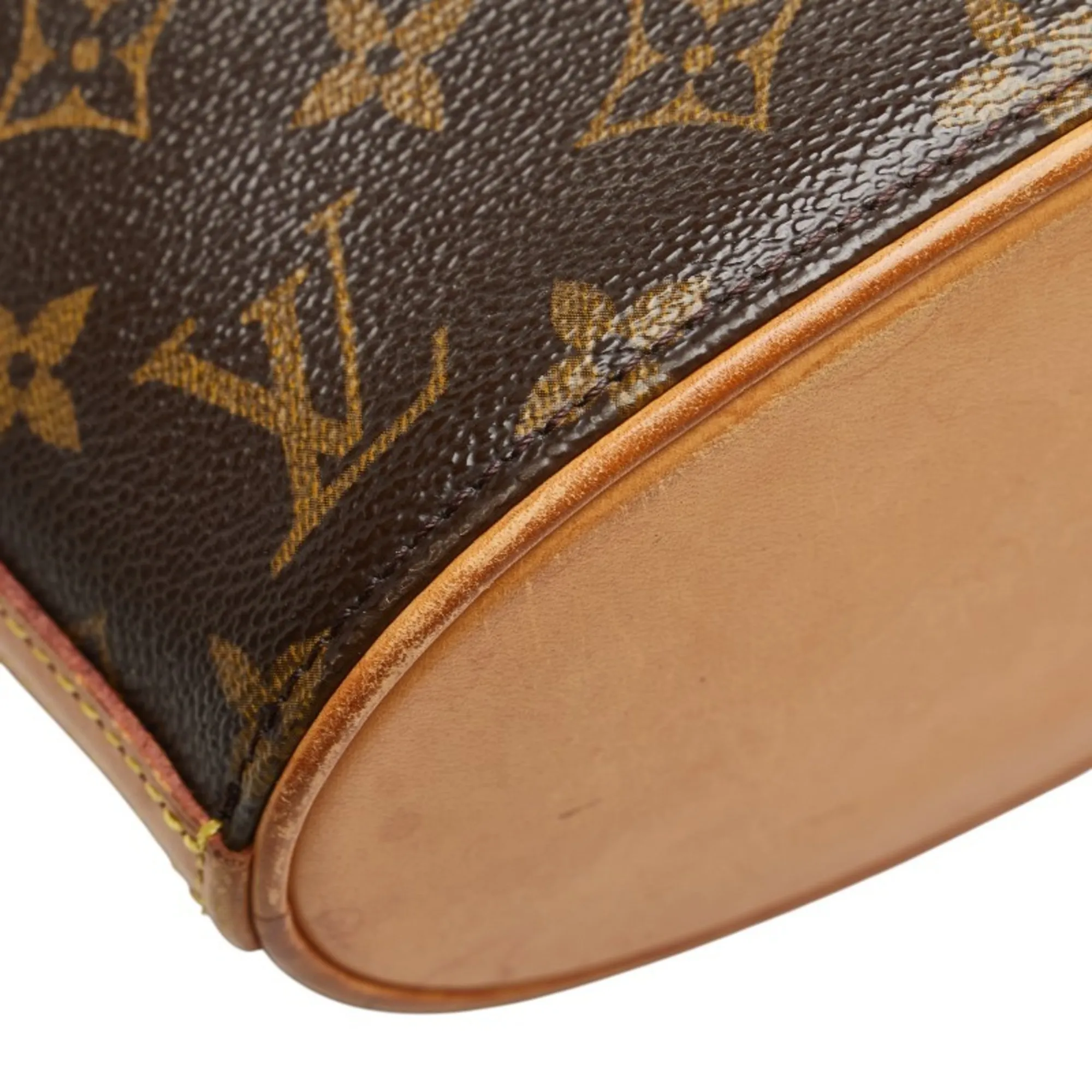 LOUIS VUITTON Brown Monogram Leather Shoulder Bag