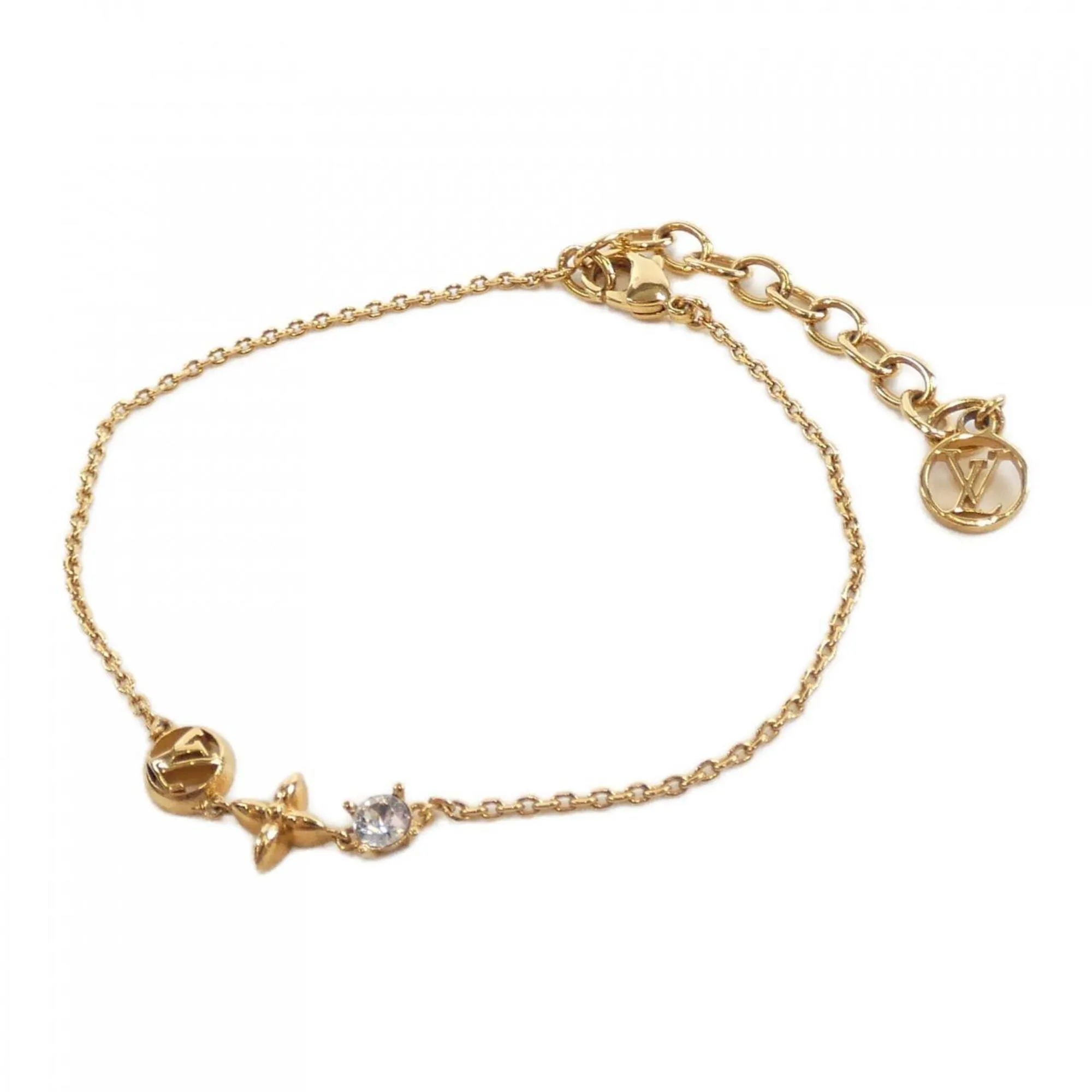 LOUIS VUITTON Gold Charm Bracelet