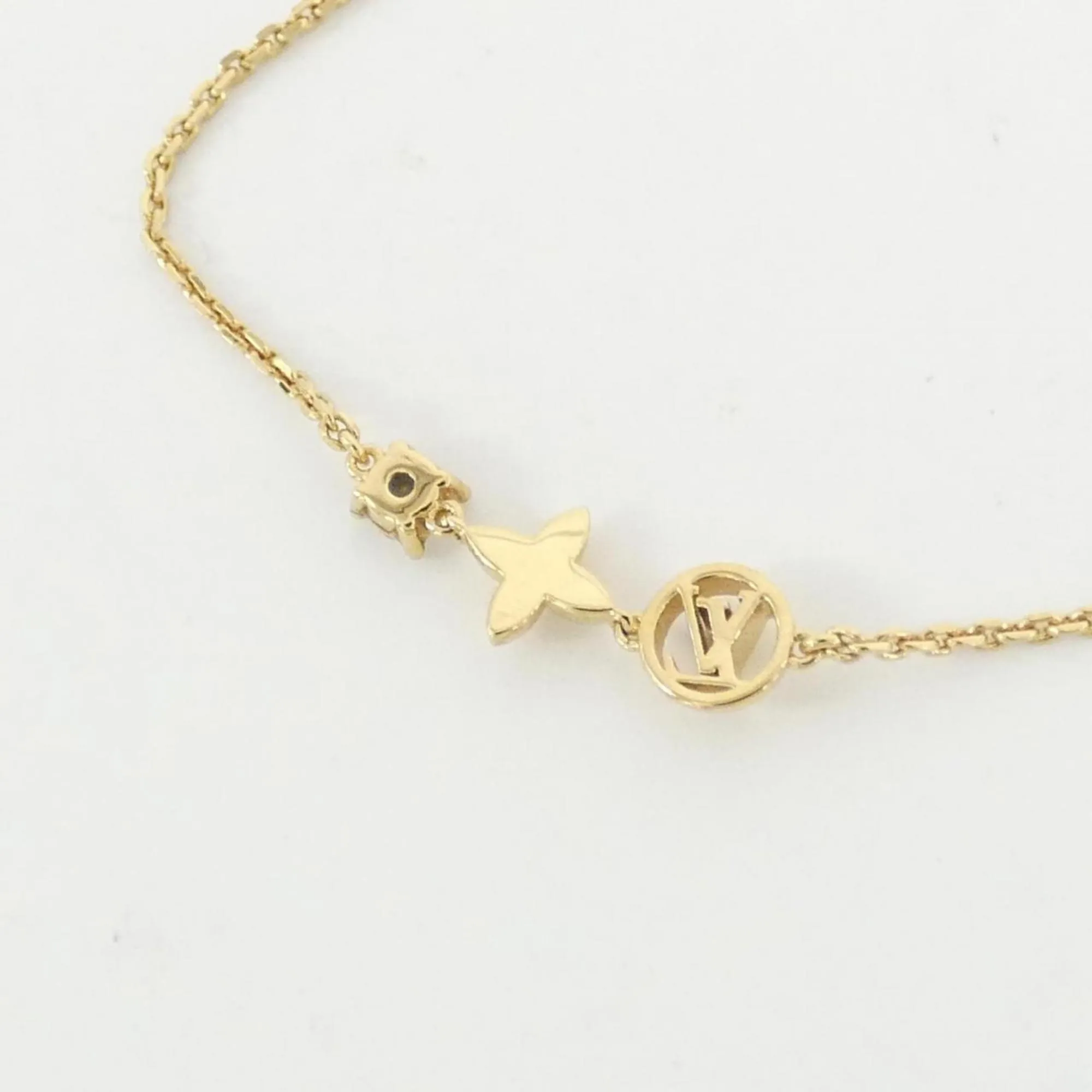 LOUIS VUITTON Gold Charm Bracelet