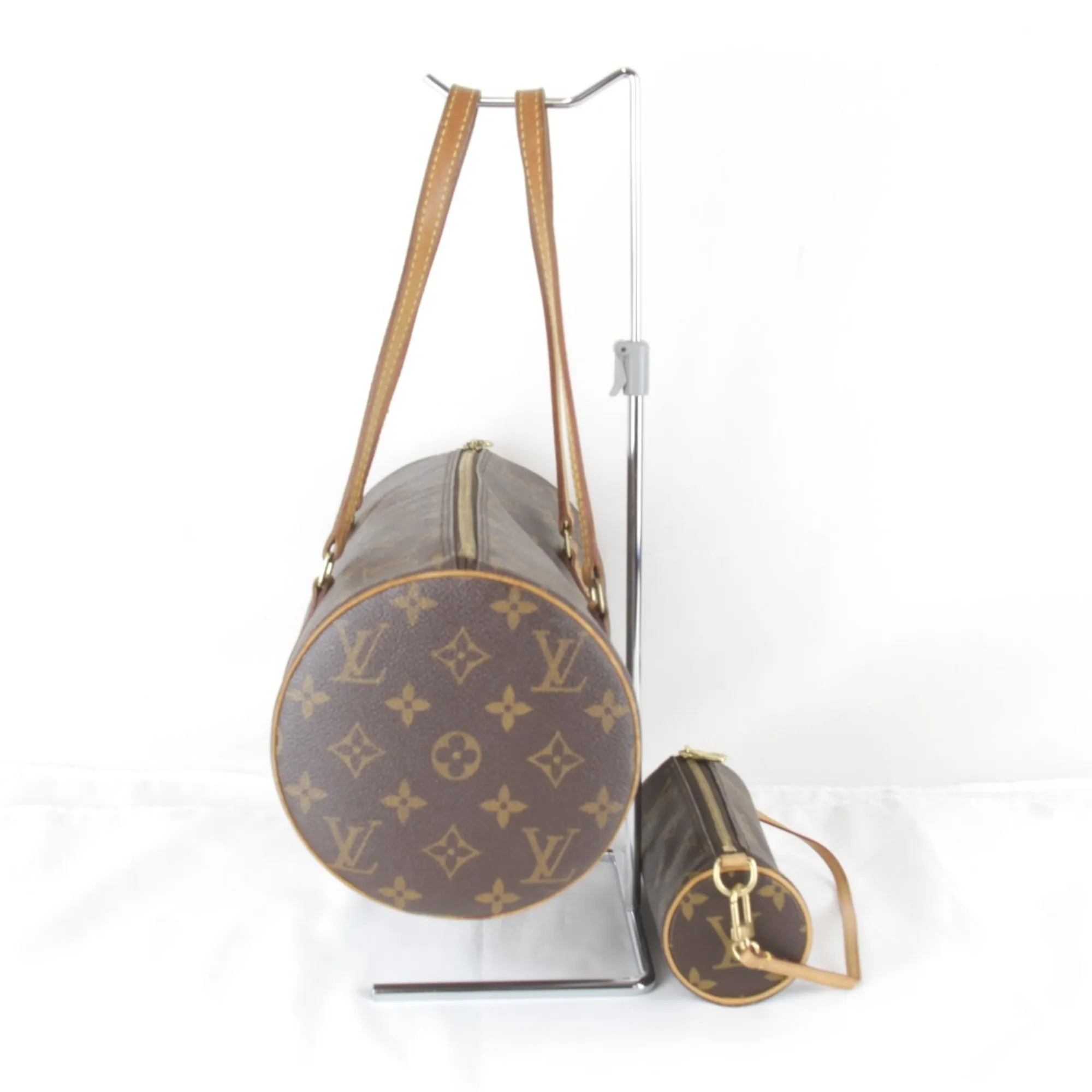 LOUIS VUITTON Brown Monogram Leather Bag