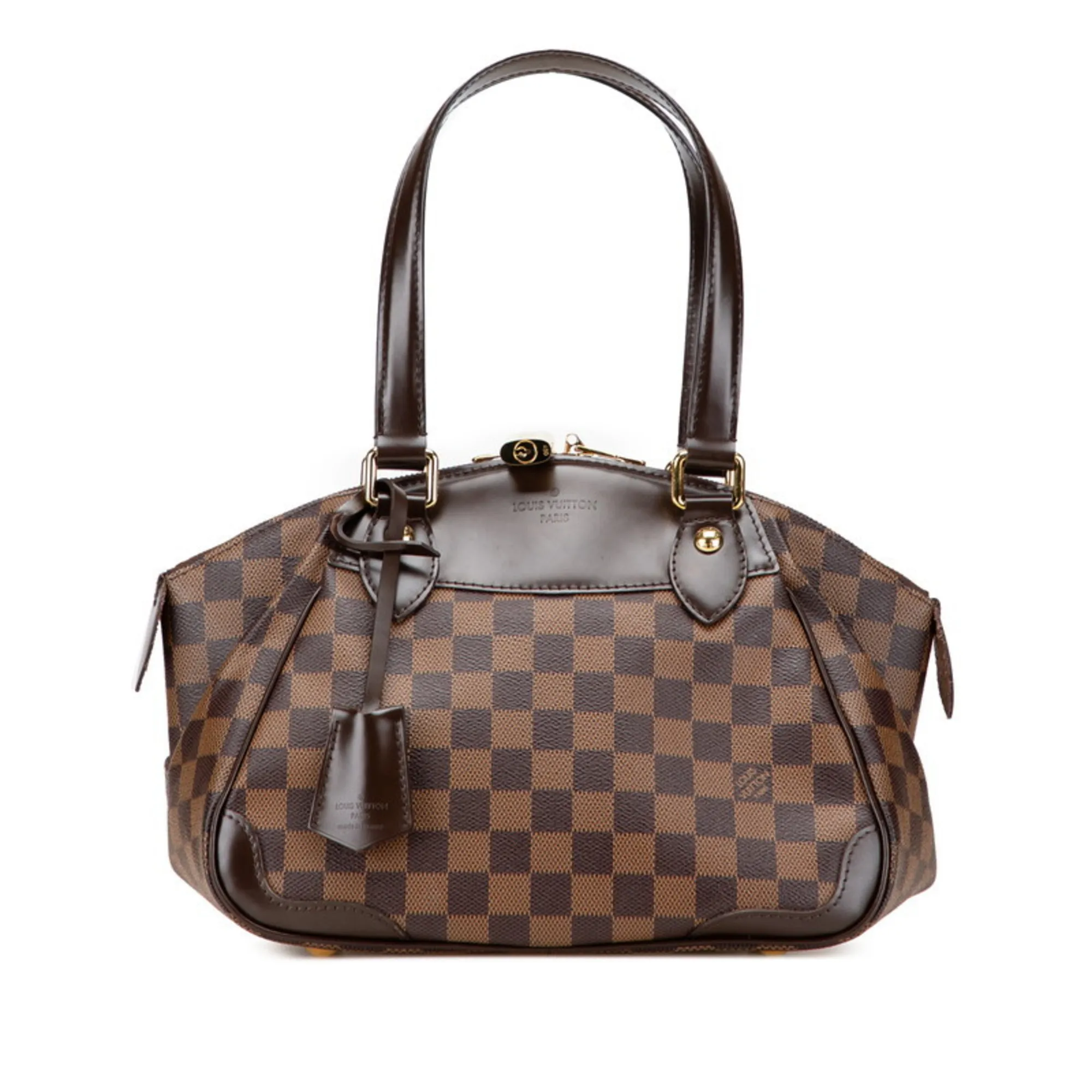LOUIS VUITTON Brown Damier Leather Bag