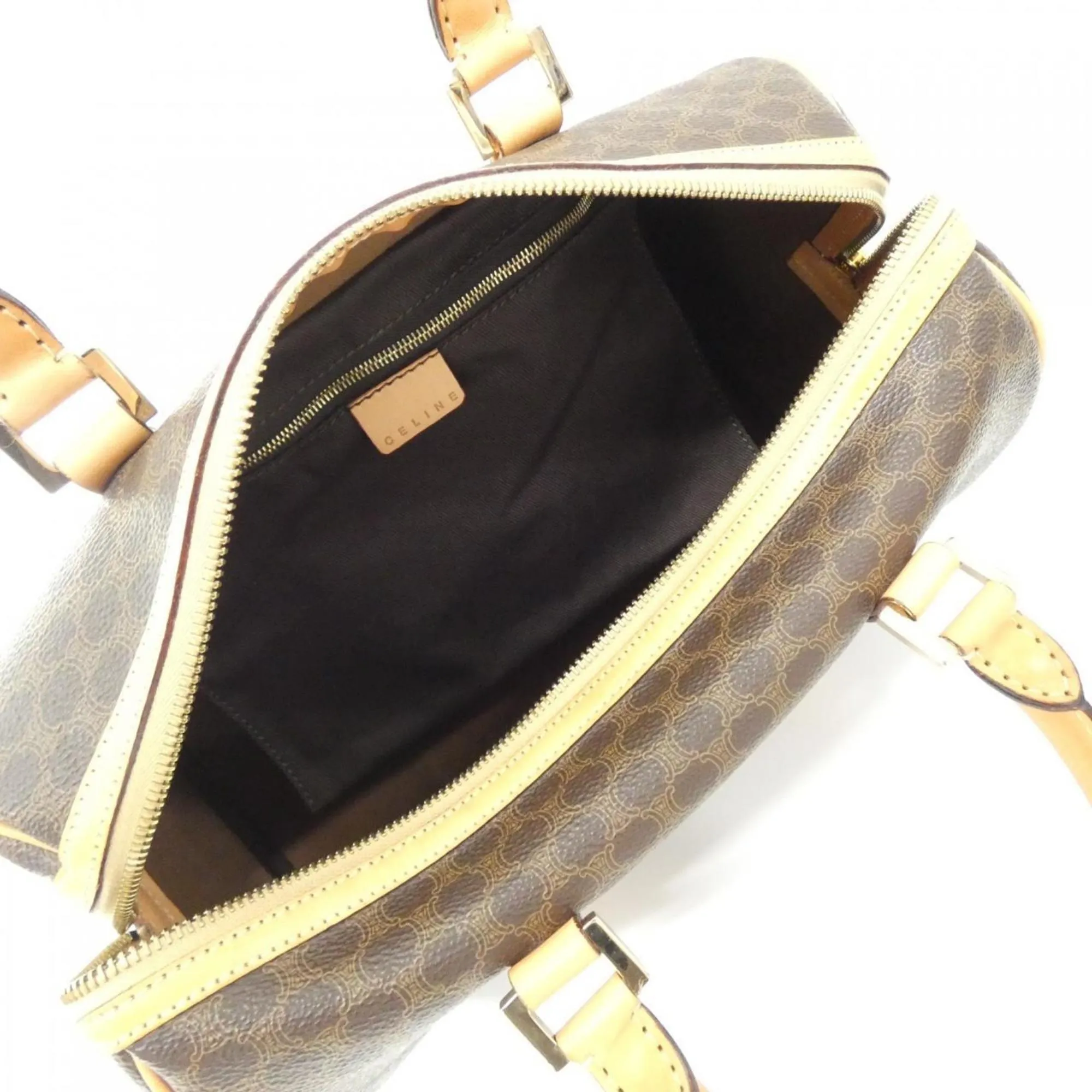 CELINE Brown Boston Bag