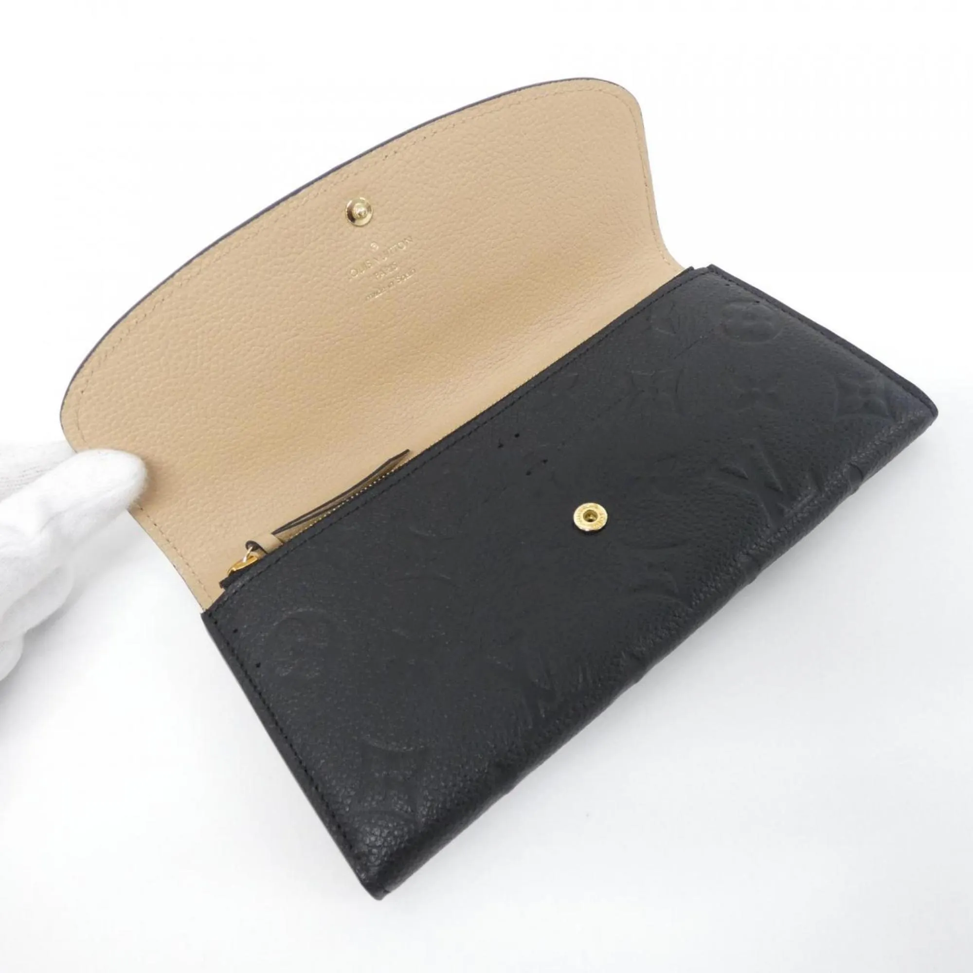 LOUIS VUITTON Black Monogram Wallet