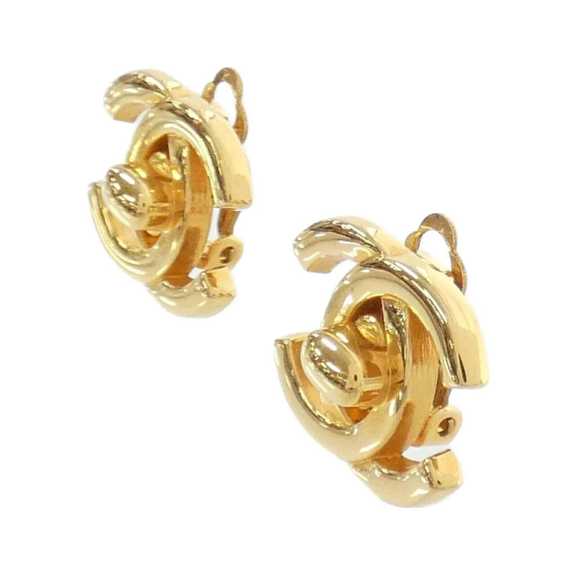 CHANEL Gold Earrings