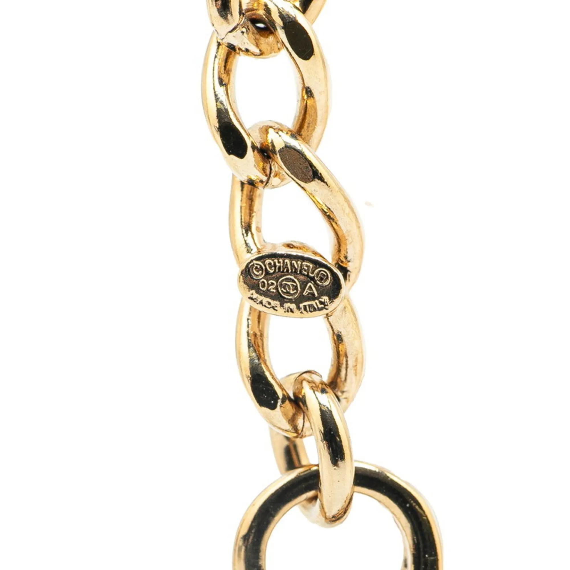 CHANEL Gold Logo Necklace