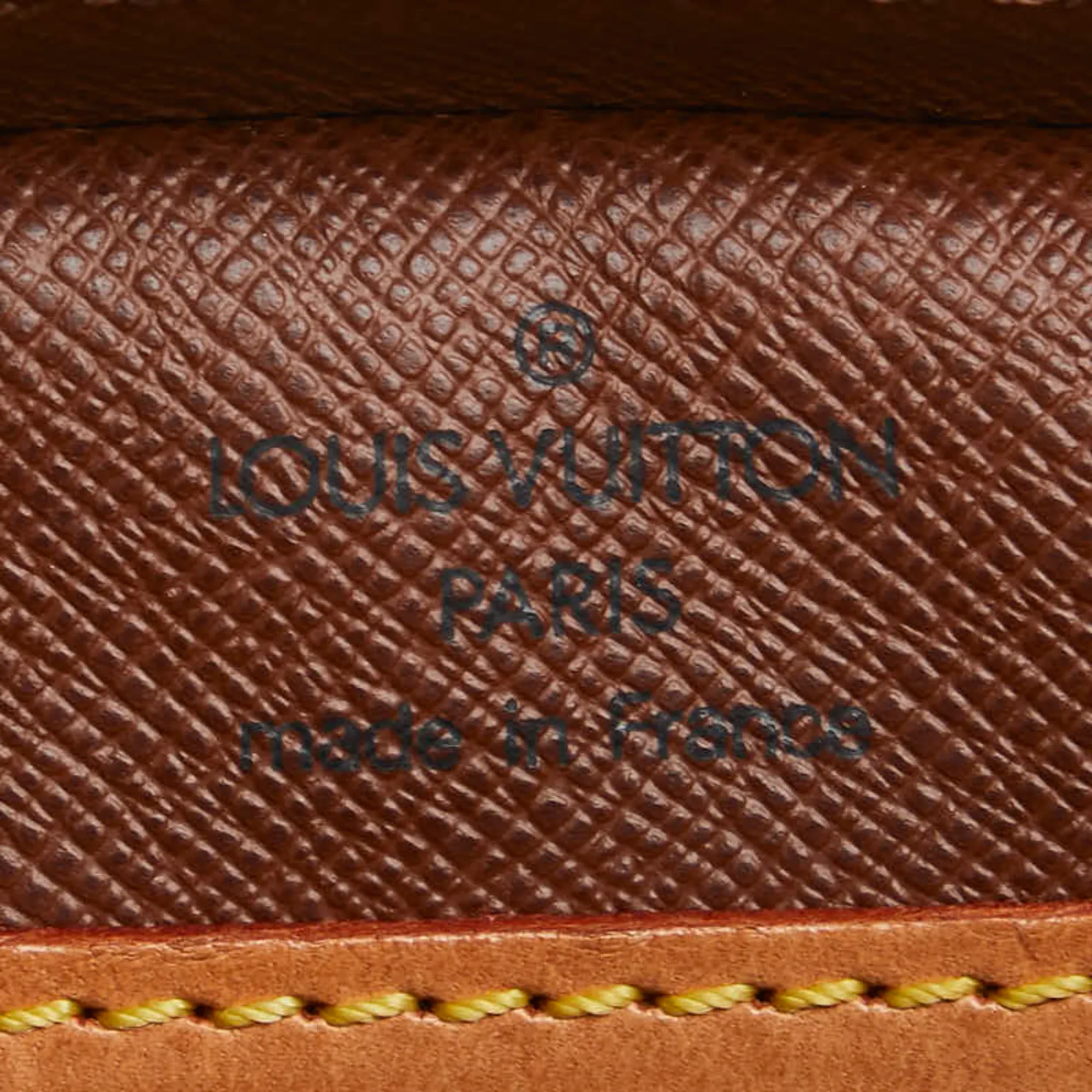 LOUIS VUITTON Brown Monogram Leather Shoulder Bag