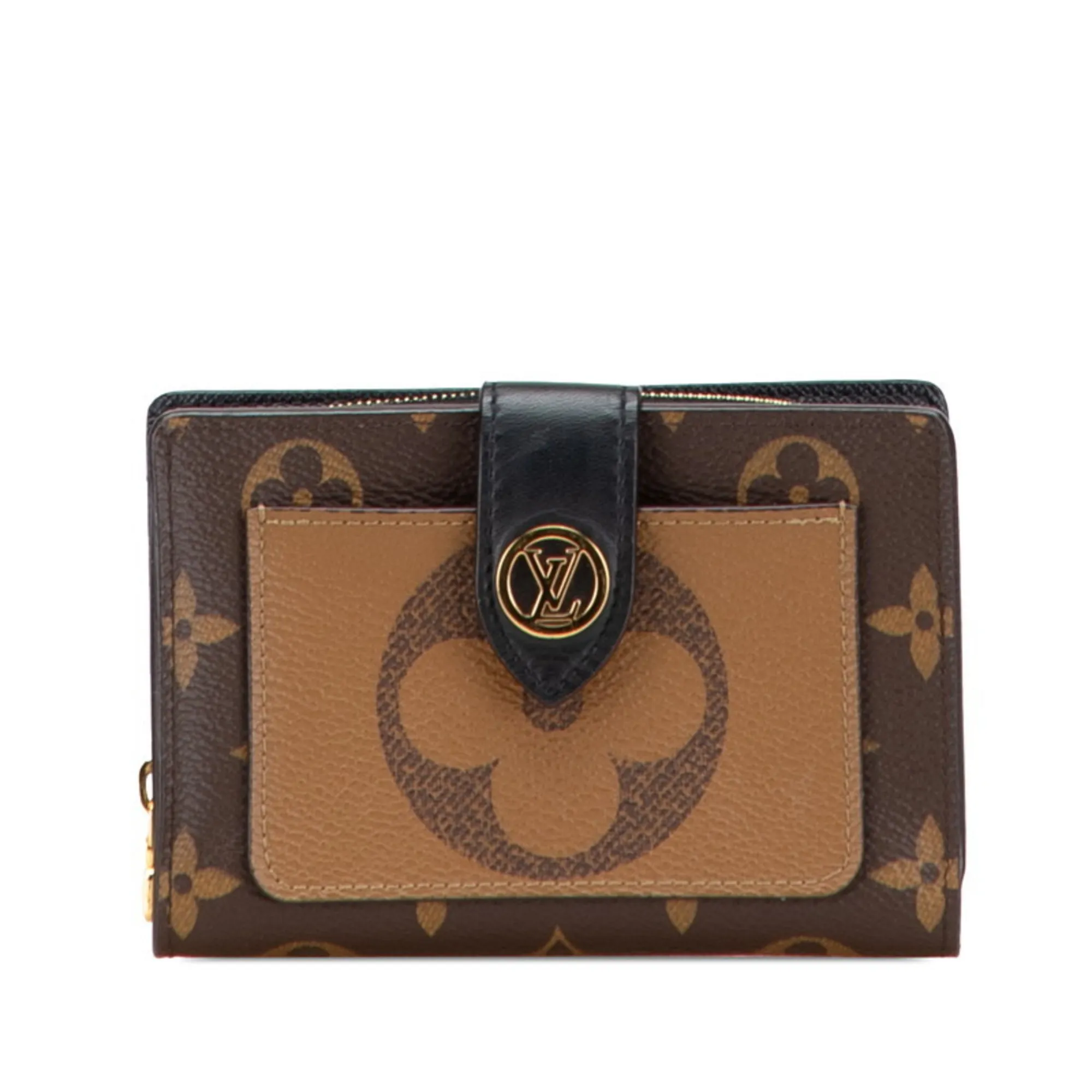 LOUIS VUITTON Brown Monogram Leather Wallet