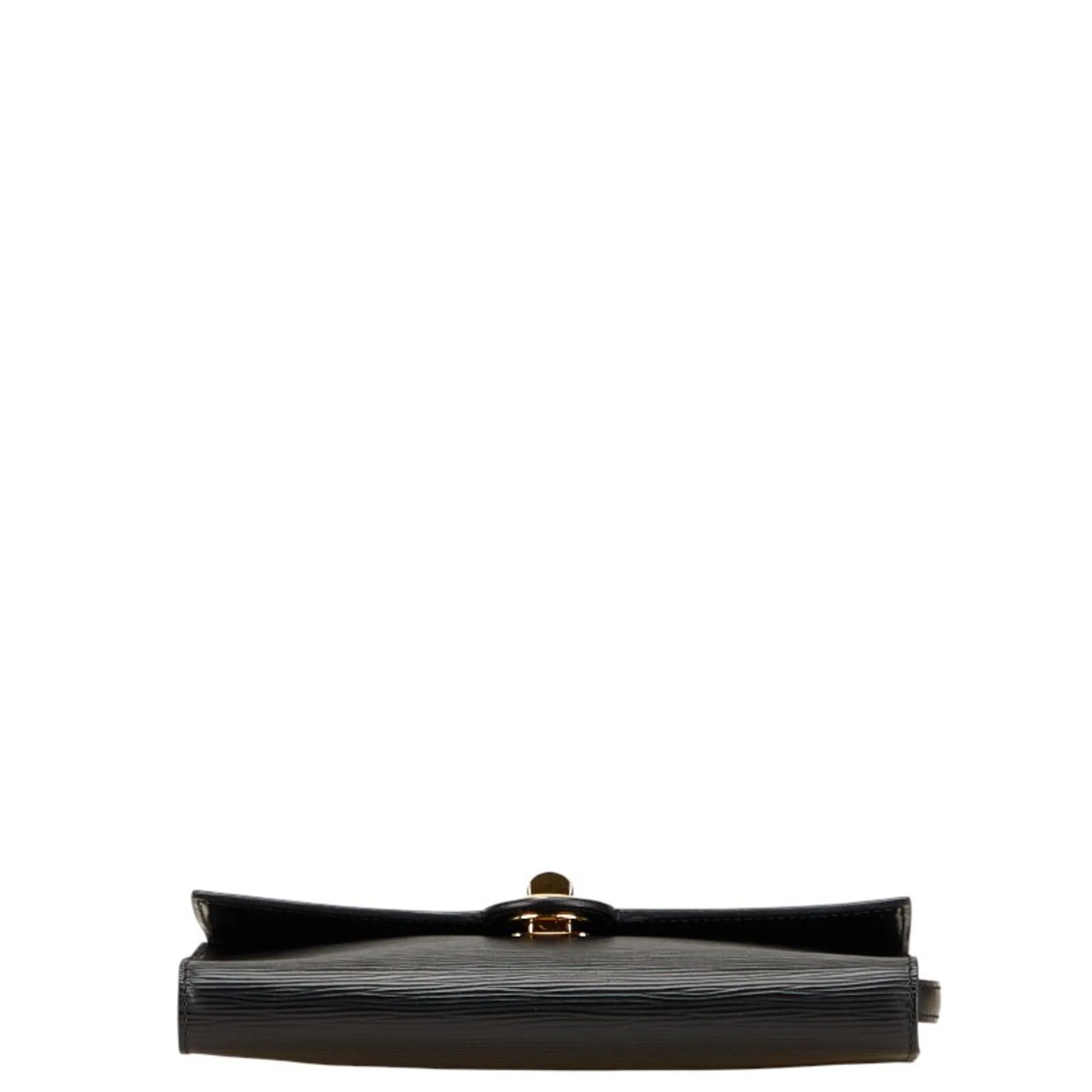 LOUIS VUITTON Black Leather Shoulder Bag