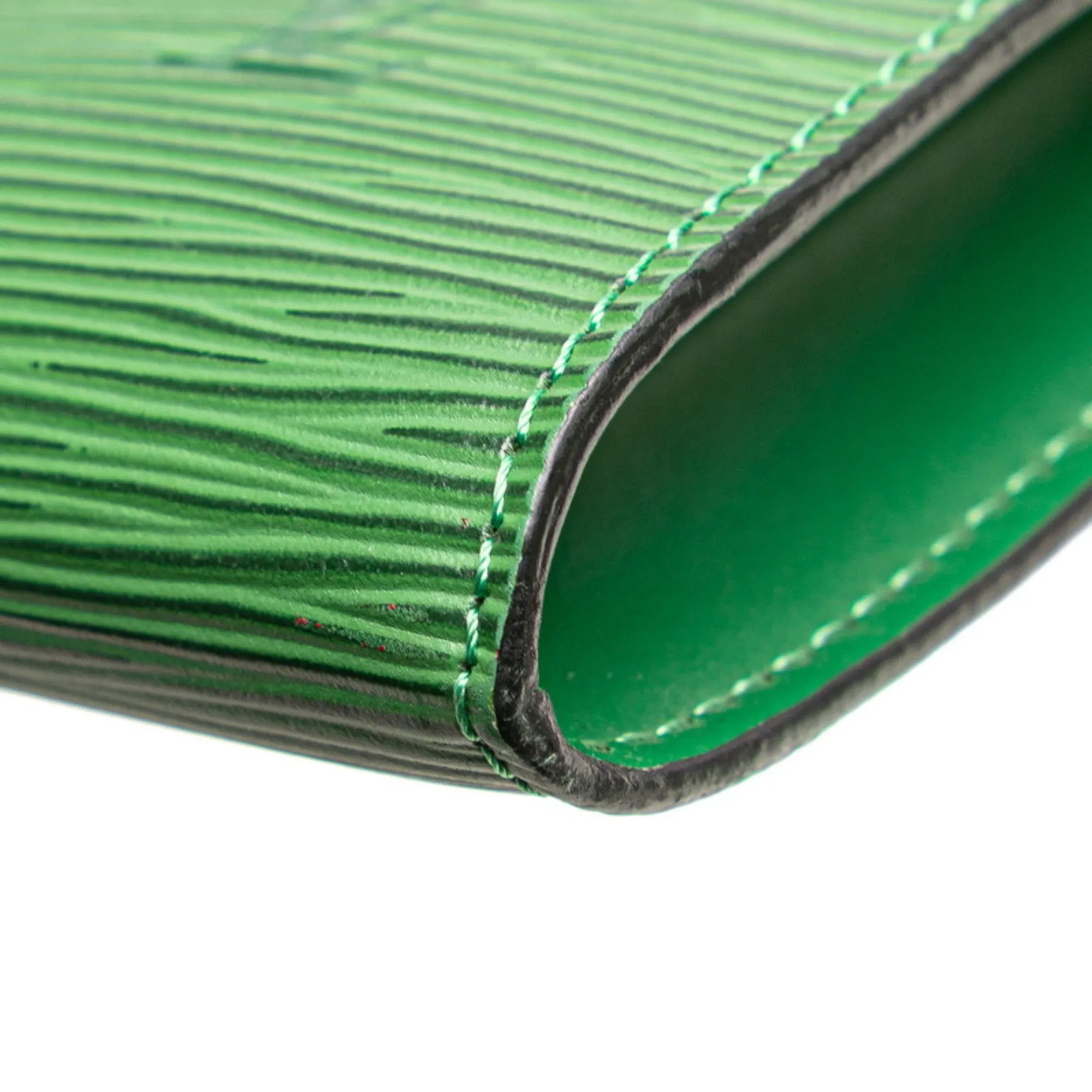 LOUIS VUITTON Green Leather Mini Bag