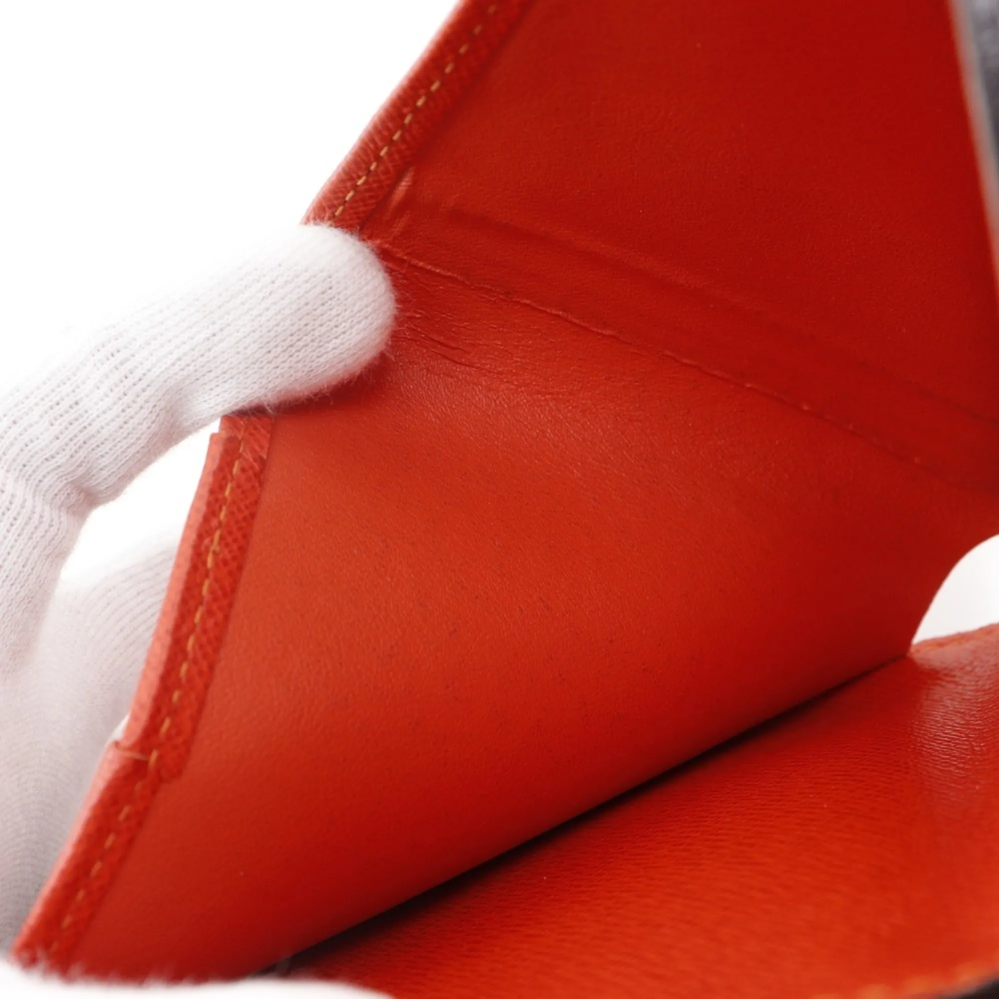 LOUIS VUITTON Orange Monogram Wallet