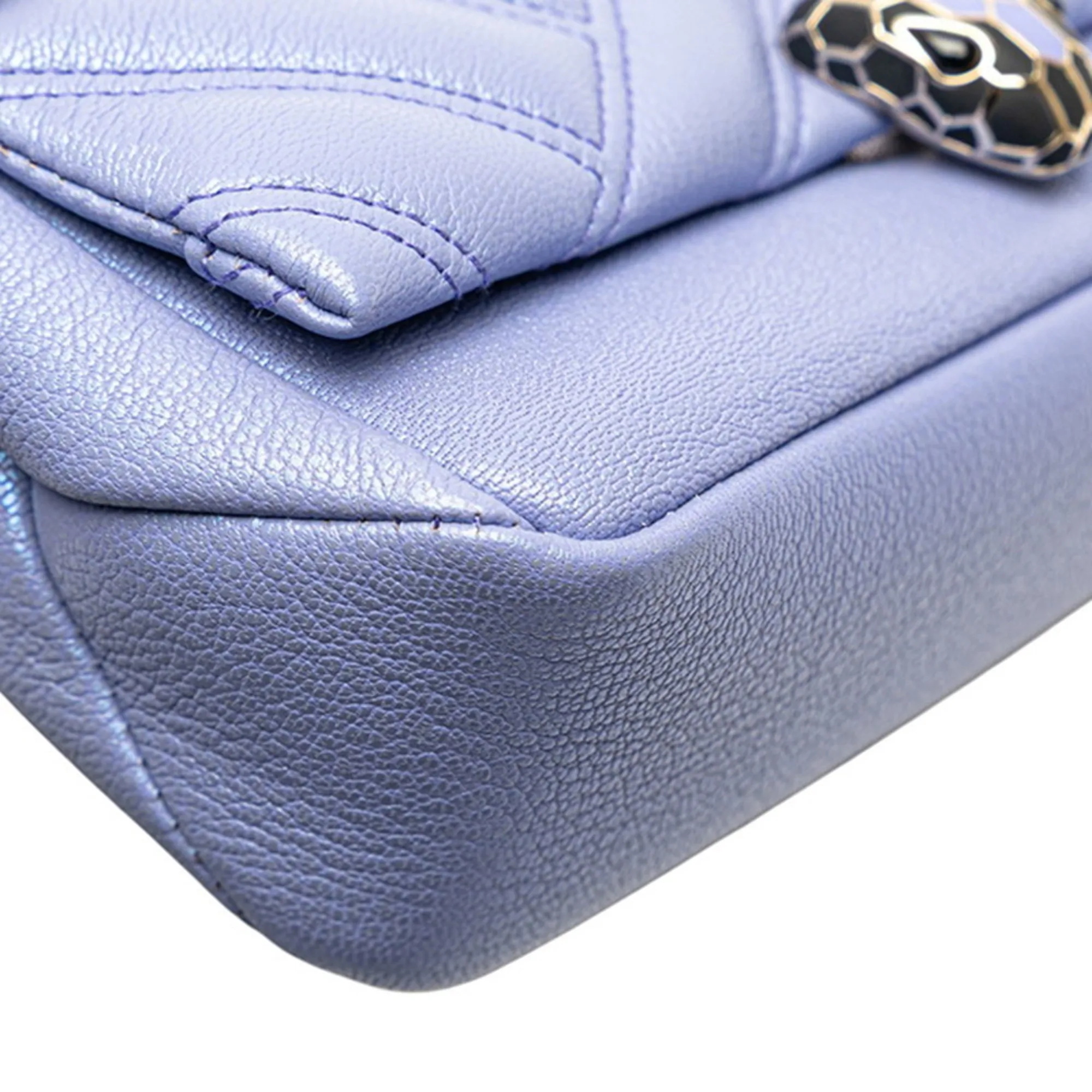 BVLGARI Purple Leather Shoulder Bag