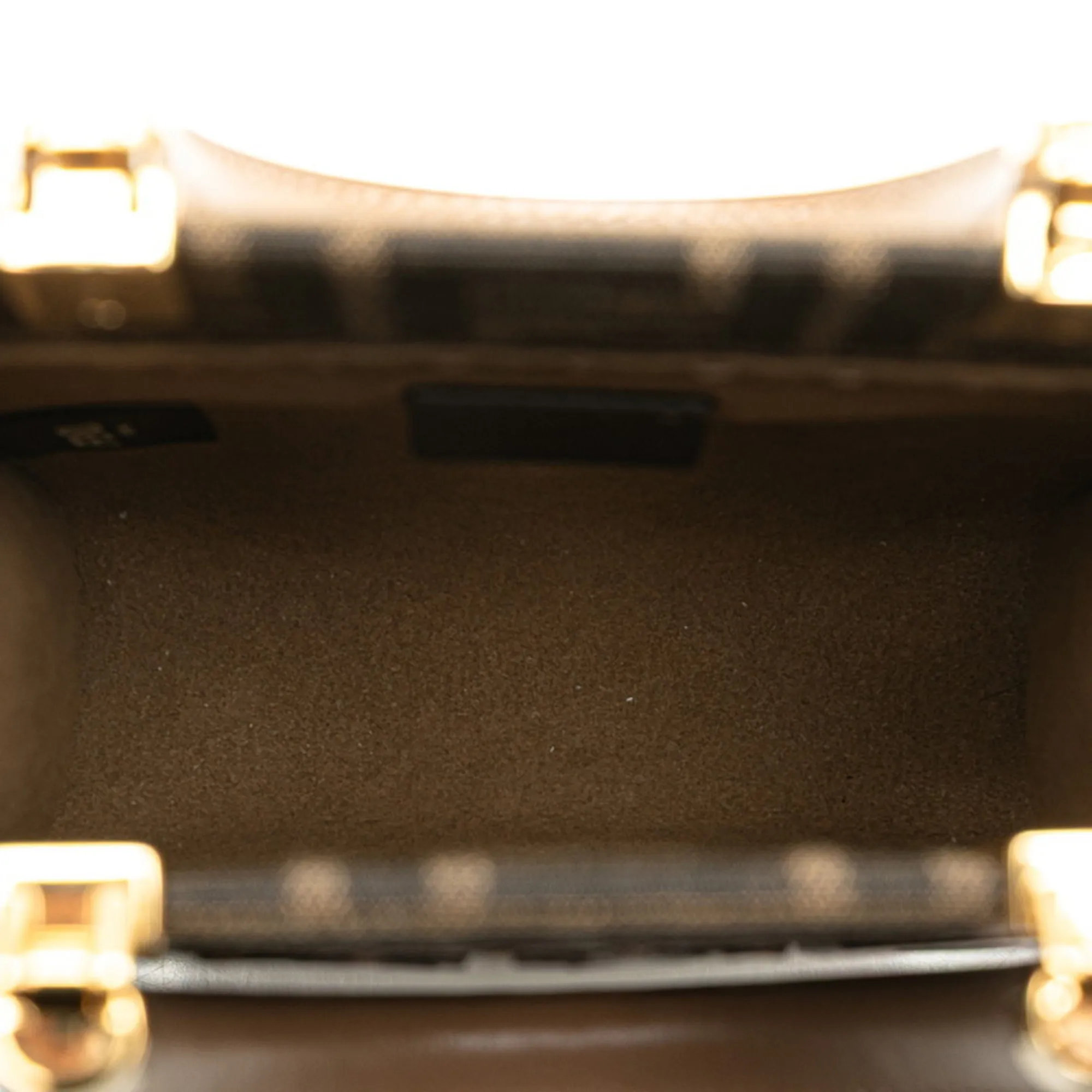 FENDI Brown Leather Zucca Shoulder Bag