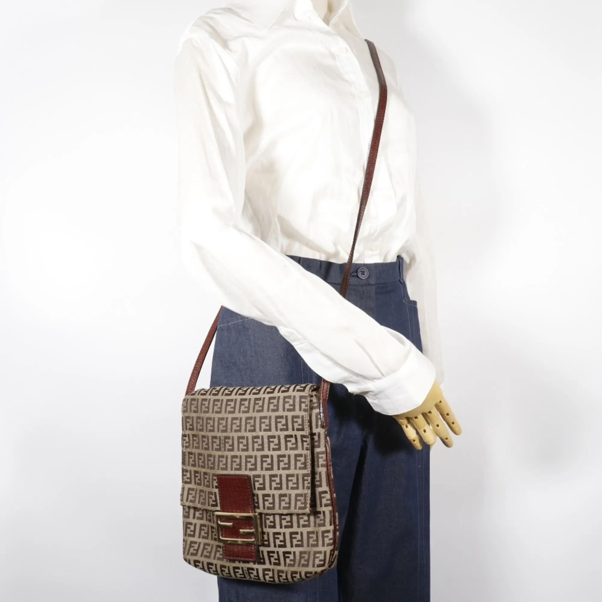 FENDI Brown Shoulder Bag