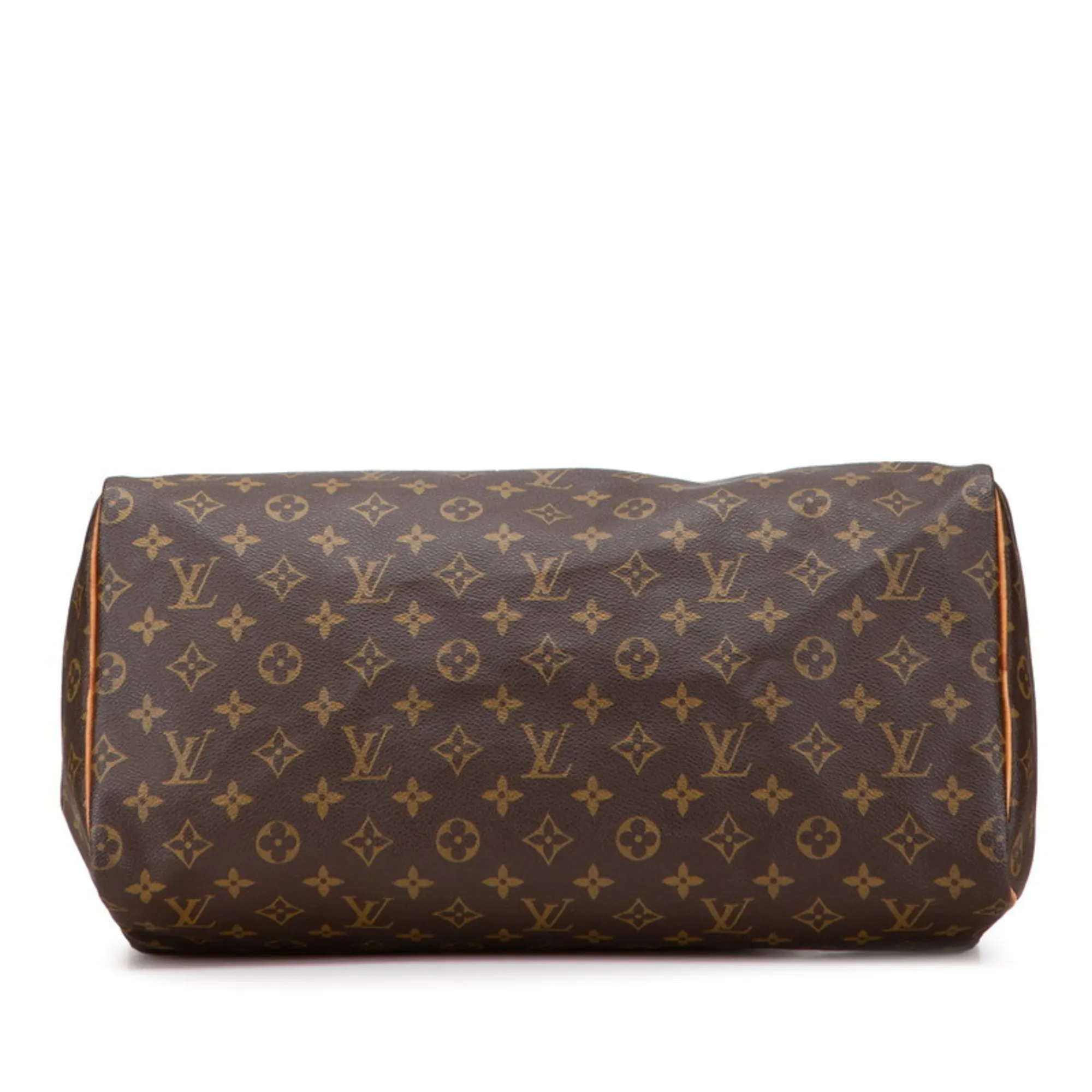 LOUIS VUITTON Brown Monogram Leather Speedy 40 Boston Bag