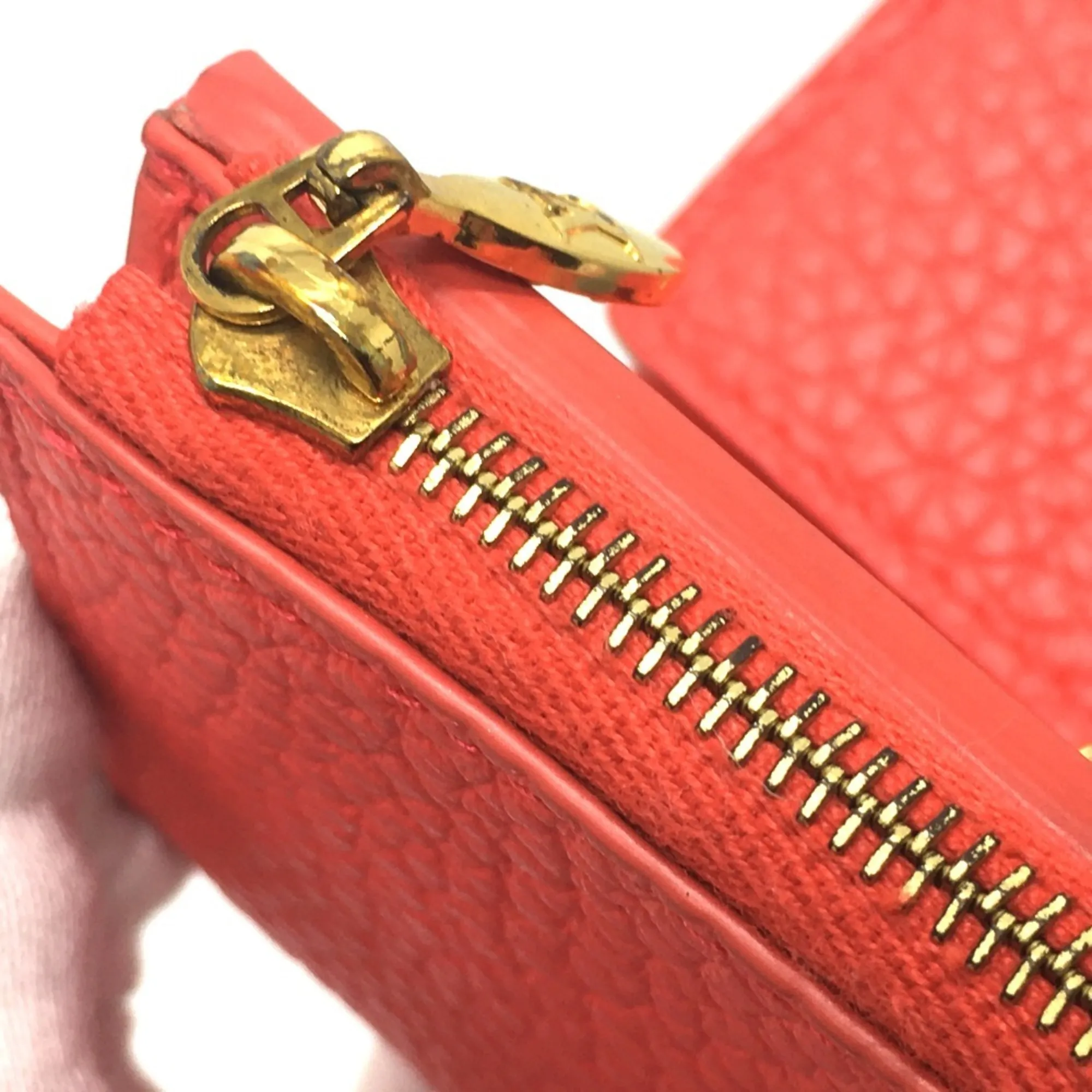 LOUIS VUITTON Red Leather Wallet