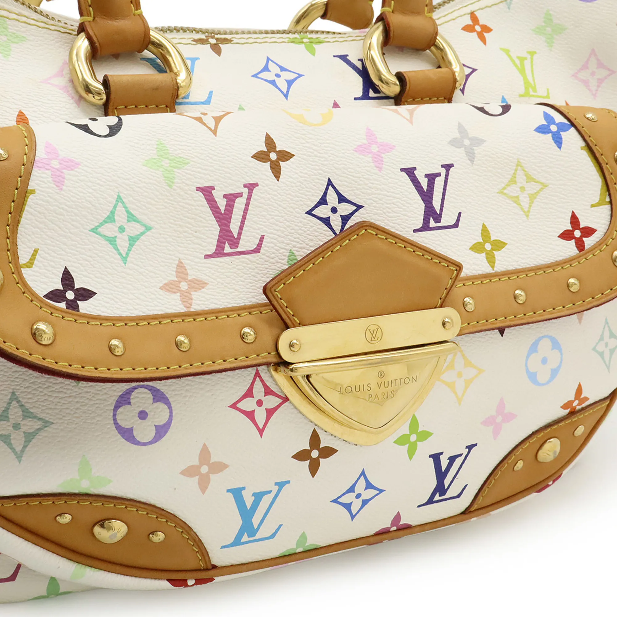 LOUIS VUITTON White Monogram Shoulder Bag
