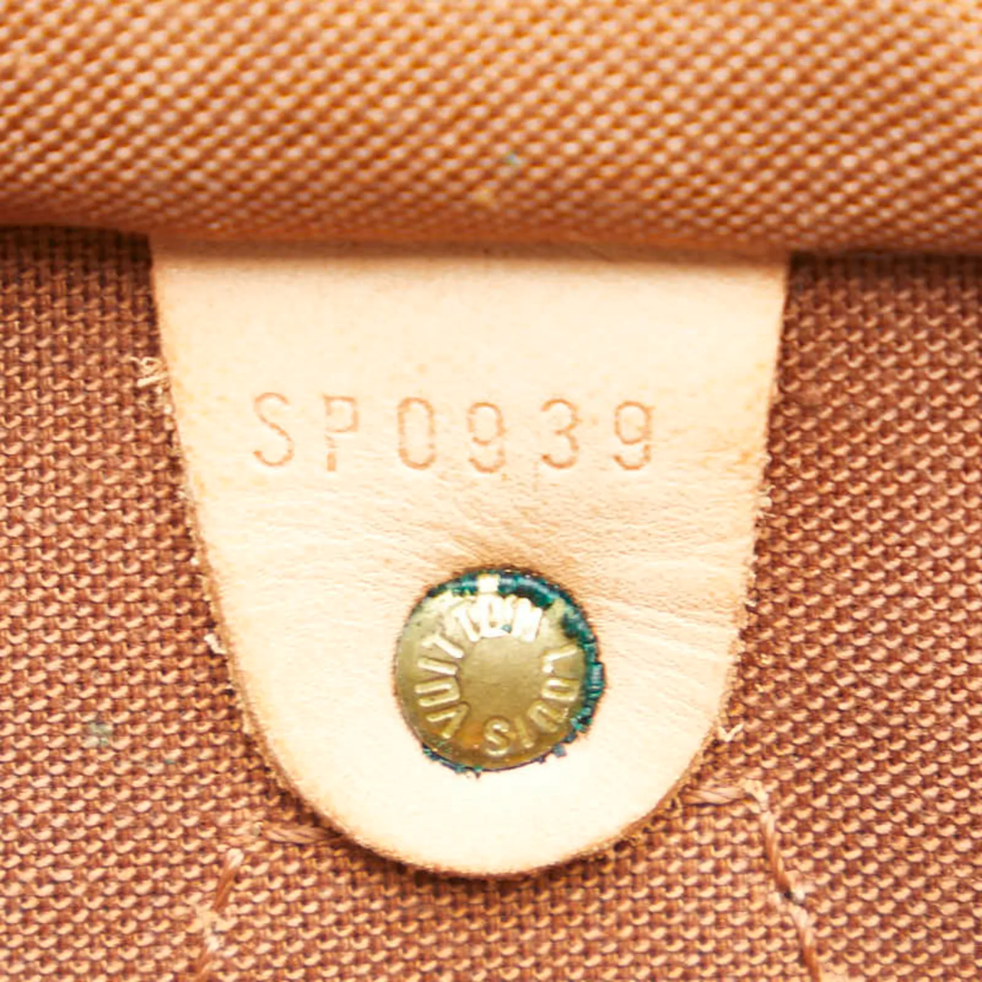 LOUIS VUITTON Brown Monogram Leather Speedy 30 Boston Bag