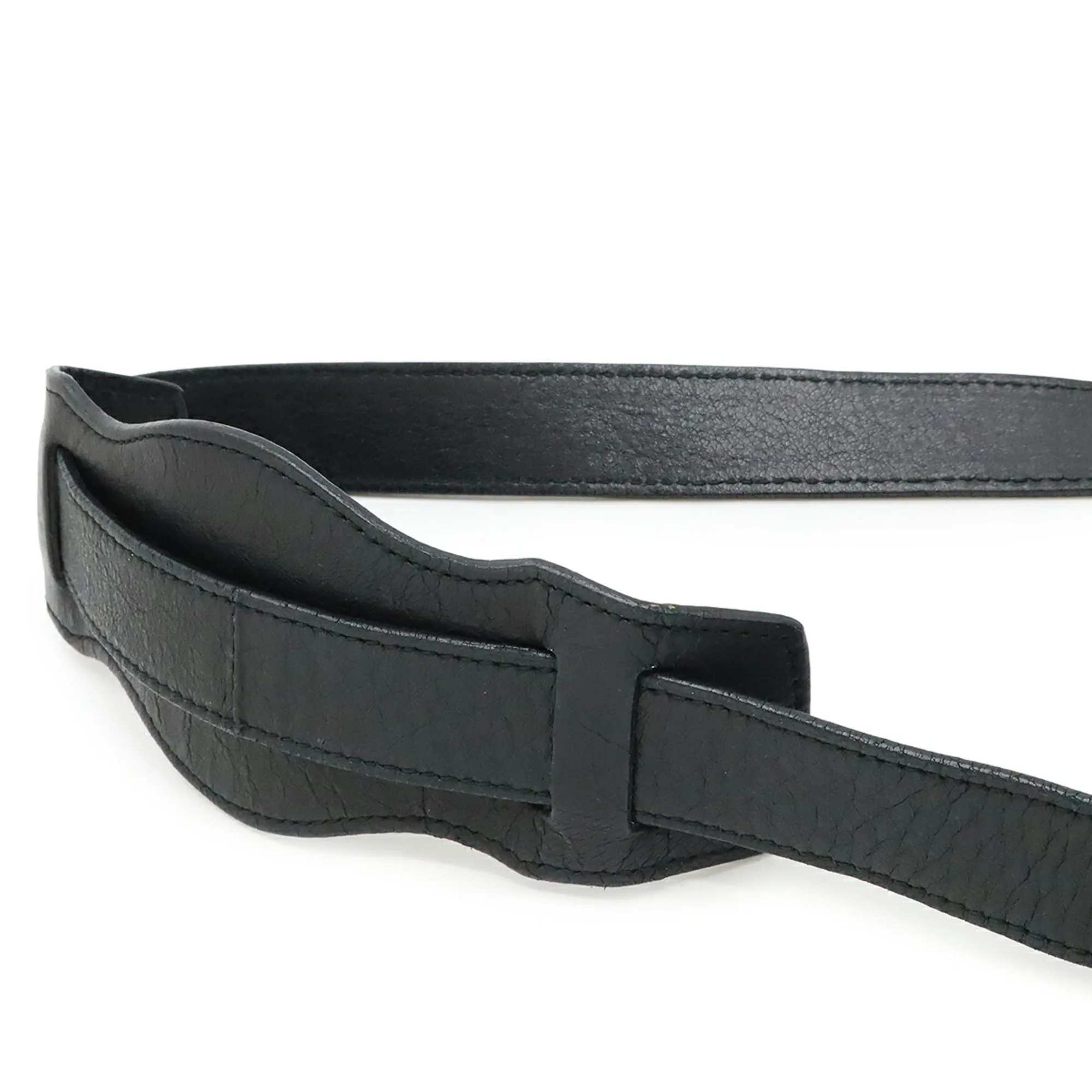 BALENCIAGA Gray Leather Shoulder Bag