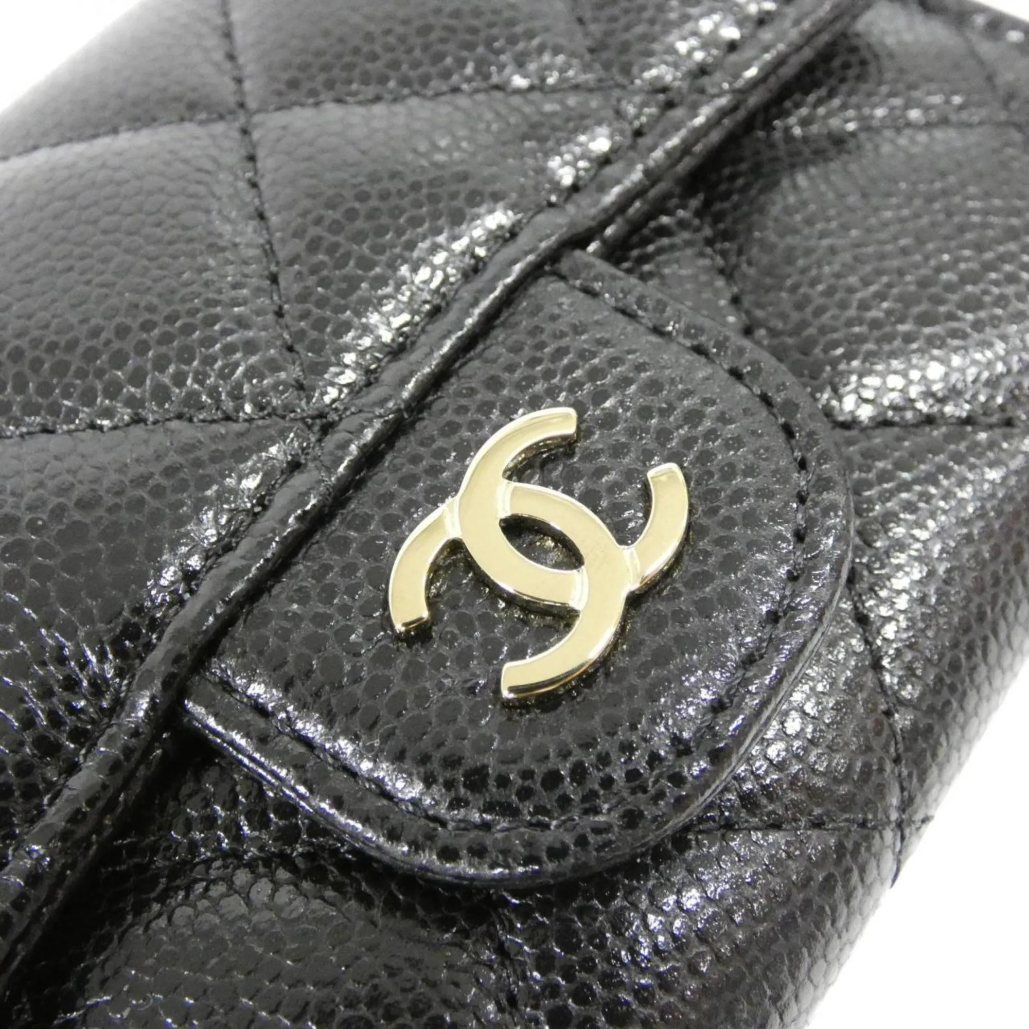 CHANEL Black Card Holder