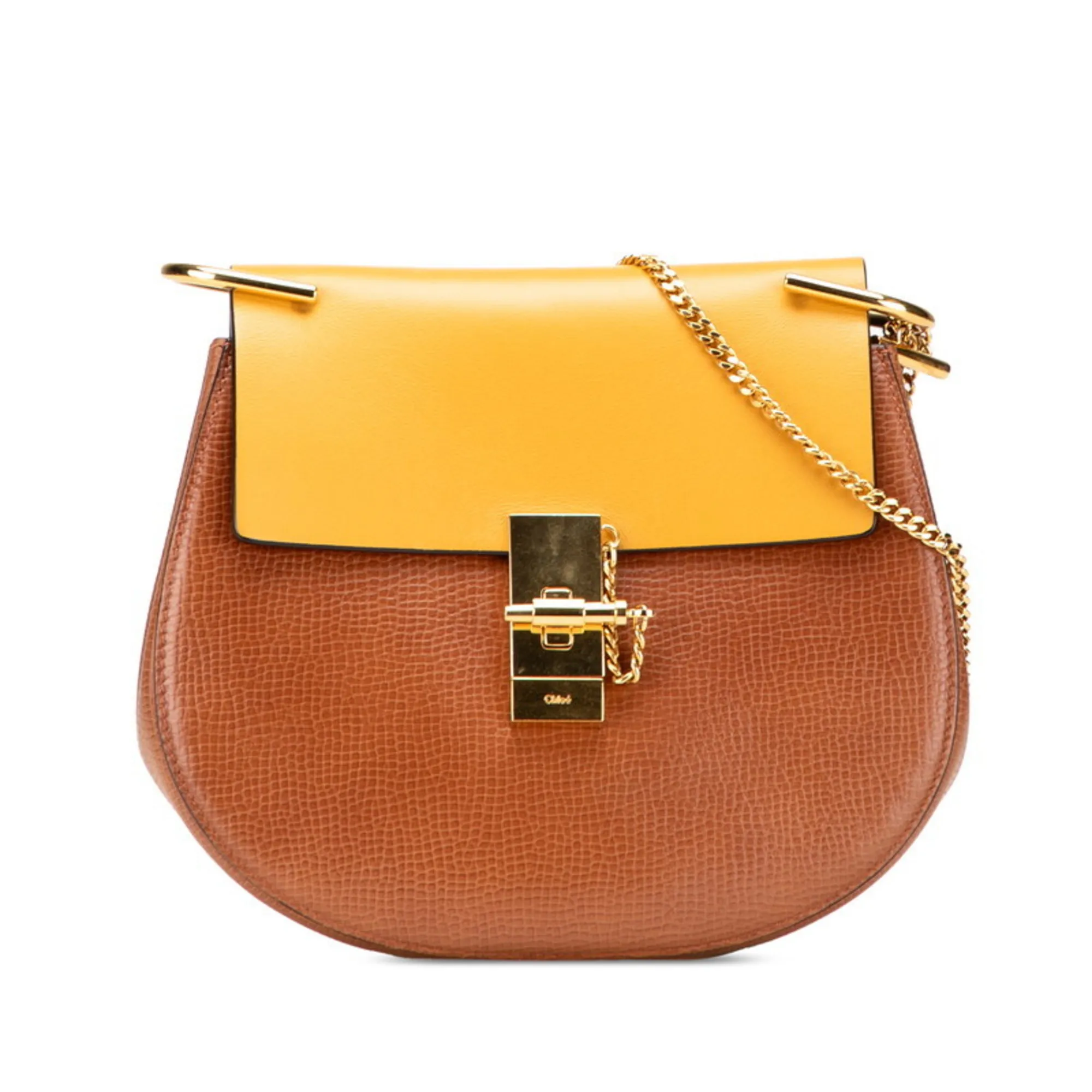 CHLOE Brown Leather Shoulder Bag