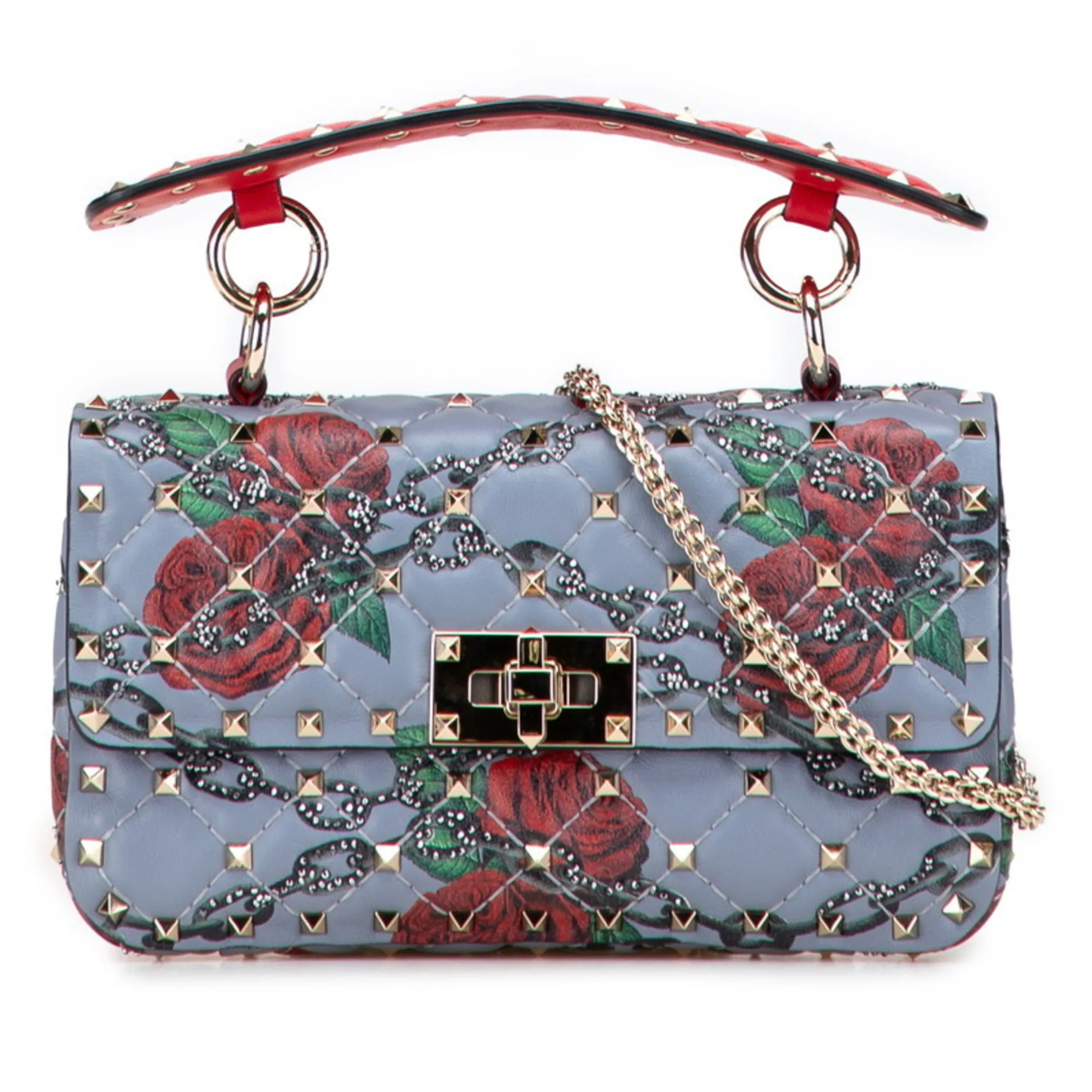 VALENTINO Blue Leather Shoulder Bag