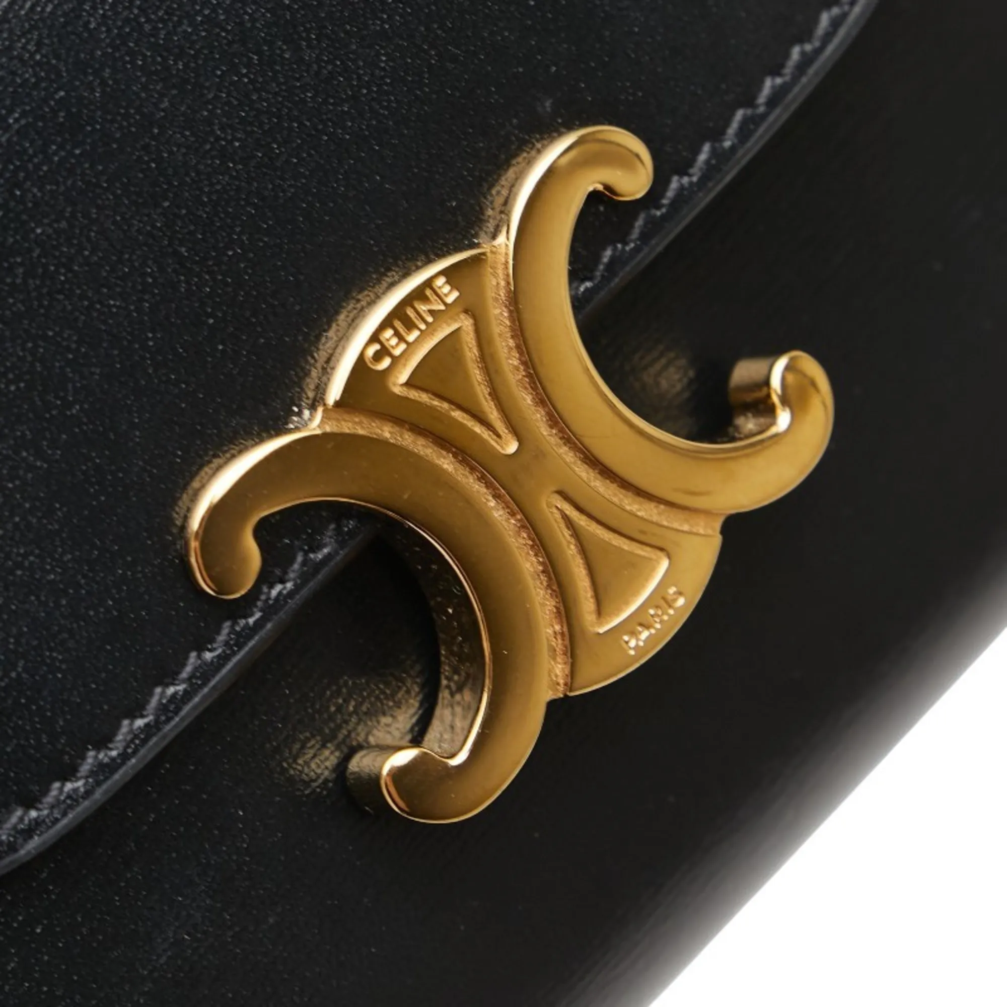 CELINE Black Leather Wallet